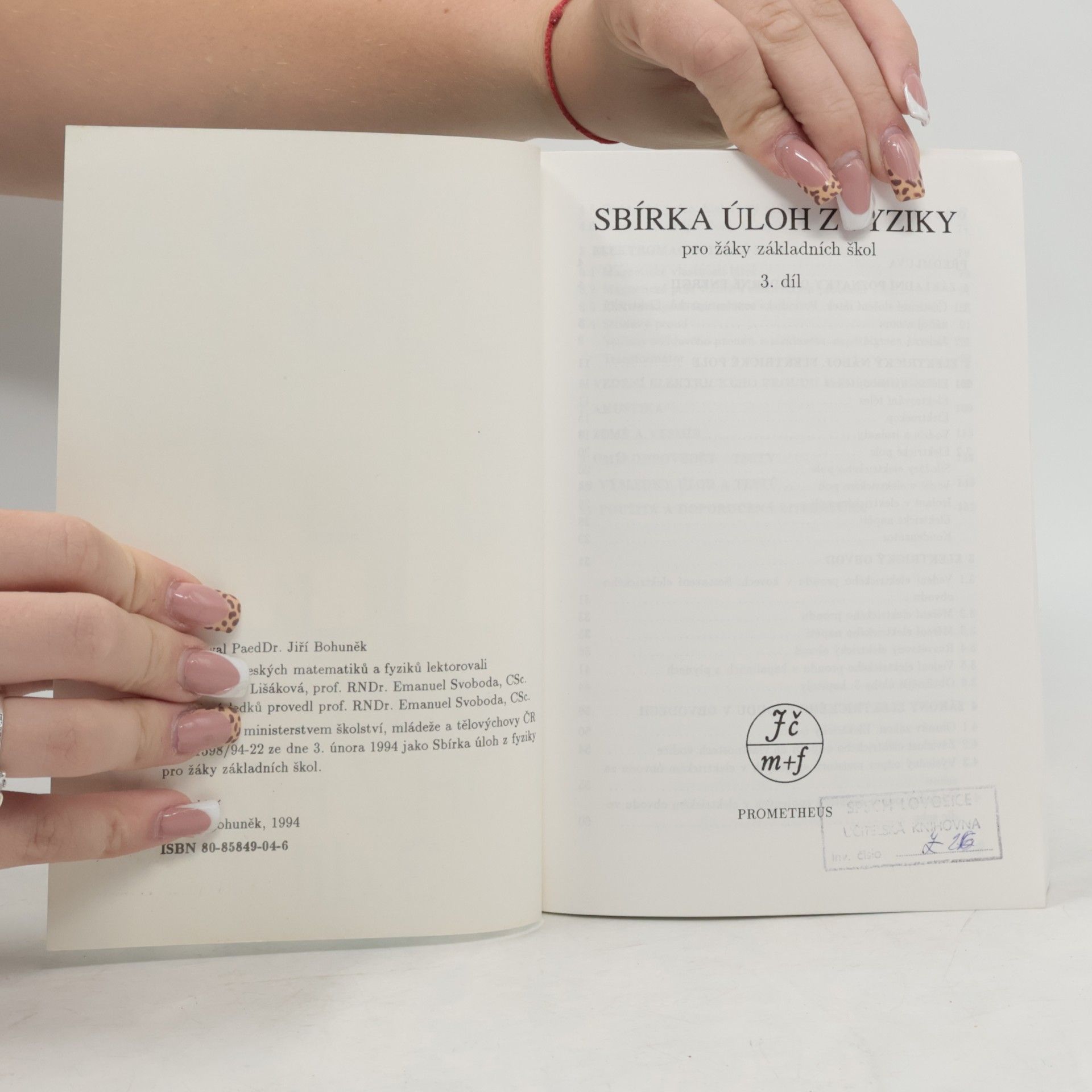Jiří Bohuněk Sbírka úloh z fyziky pro žáky základních škol. 3. díl