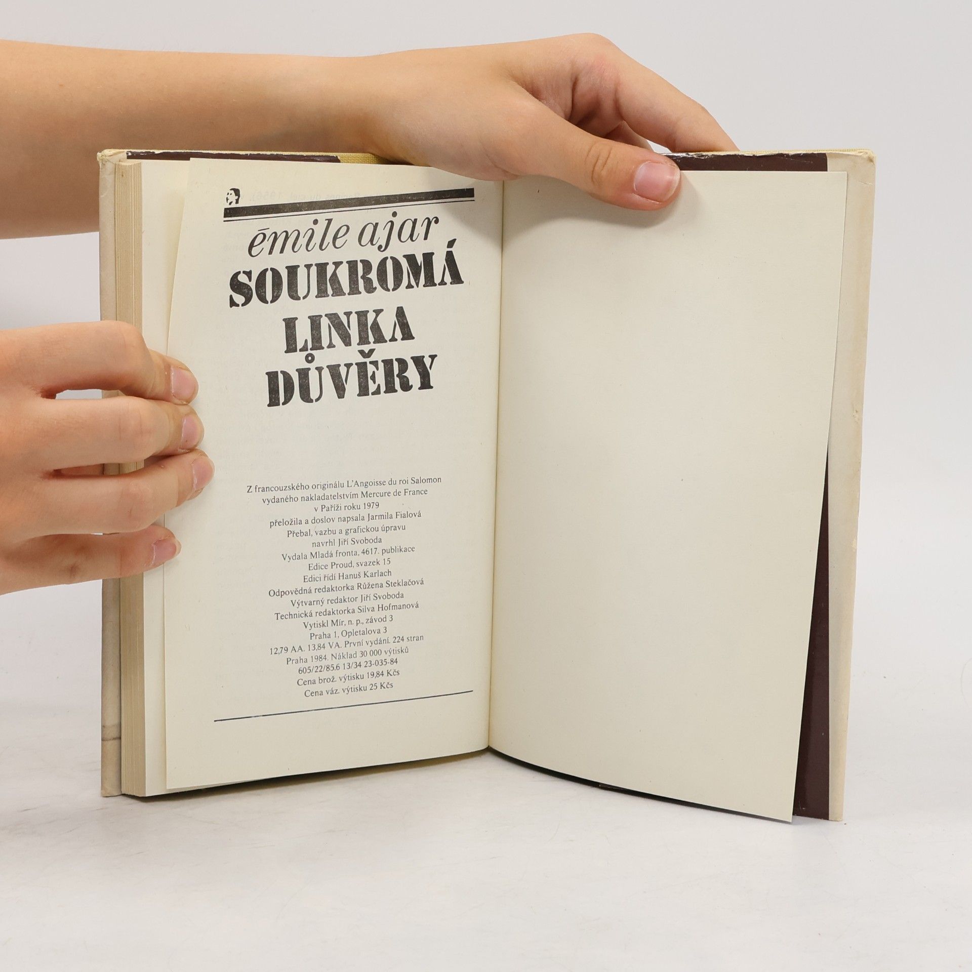 Romain Gary Soukromá linka důvěry