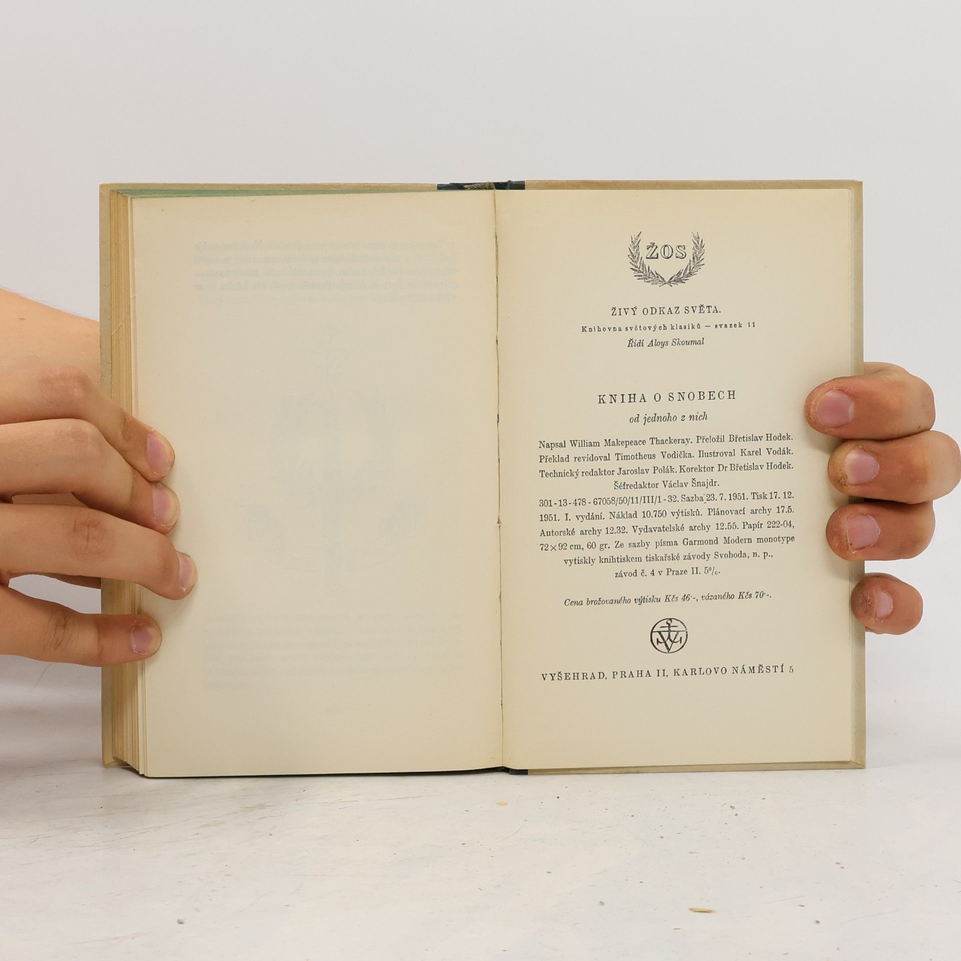 William Makepeace Thackeray Kniha o snobech od jednoho z nich