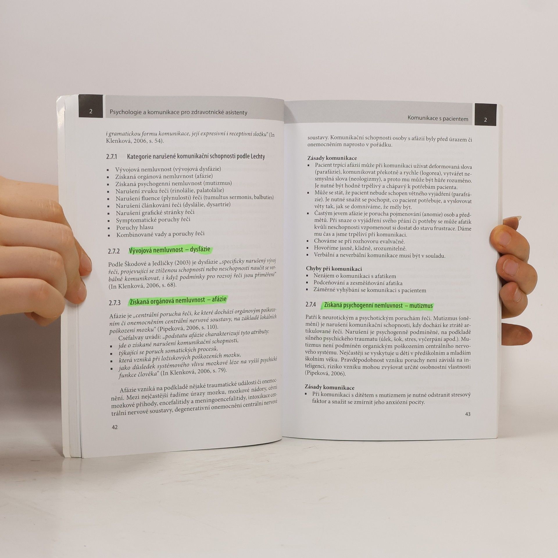 Jarmila Kelnarová Psychologie a komunikace pro zdravotnické asistenty - 4. ročník