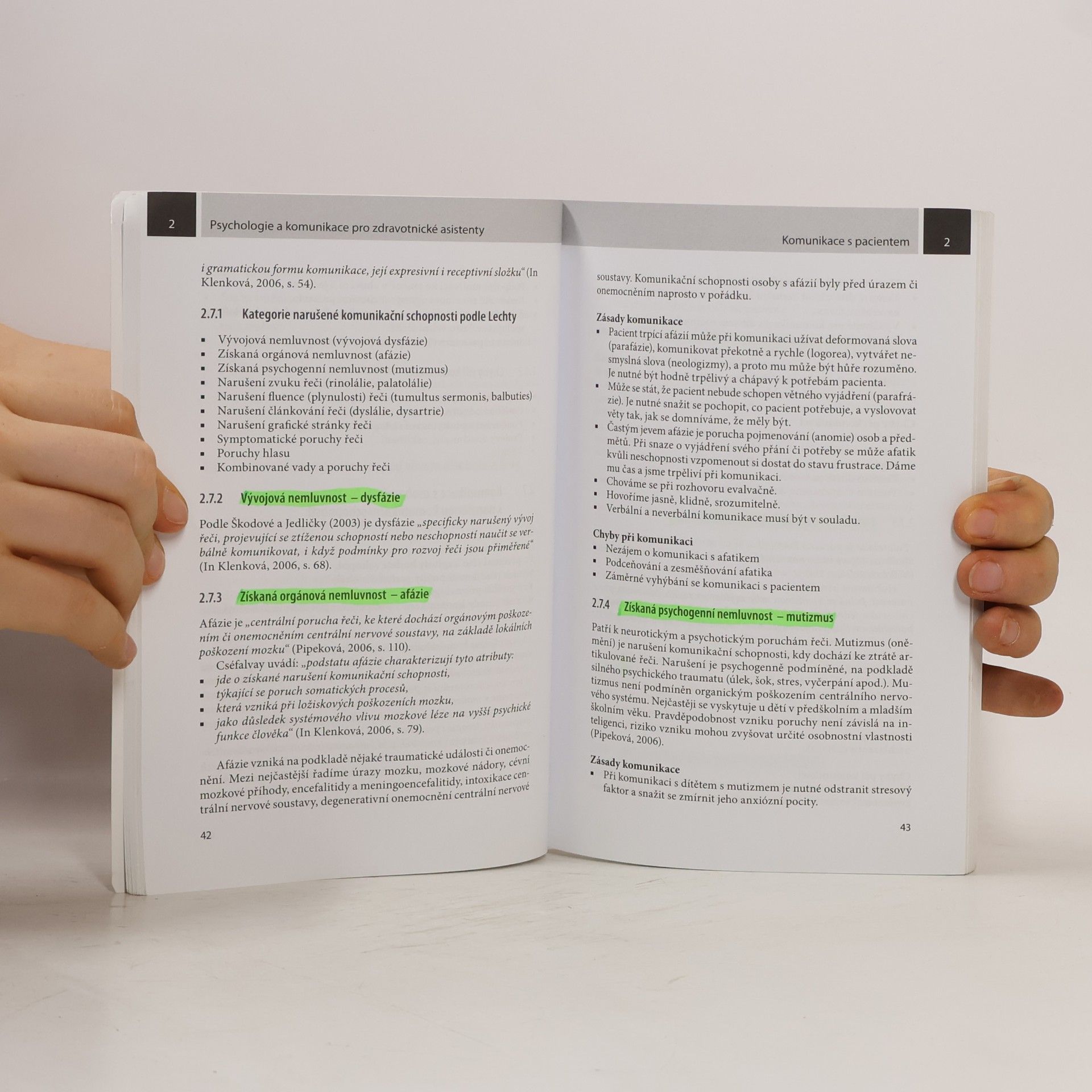 Jarmila Kelnarová Psychologie a komunikace pro zdravotnické asistenty - 4. ročník