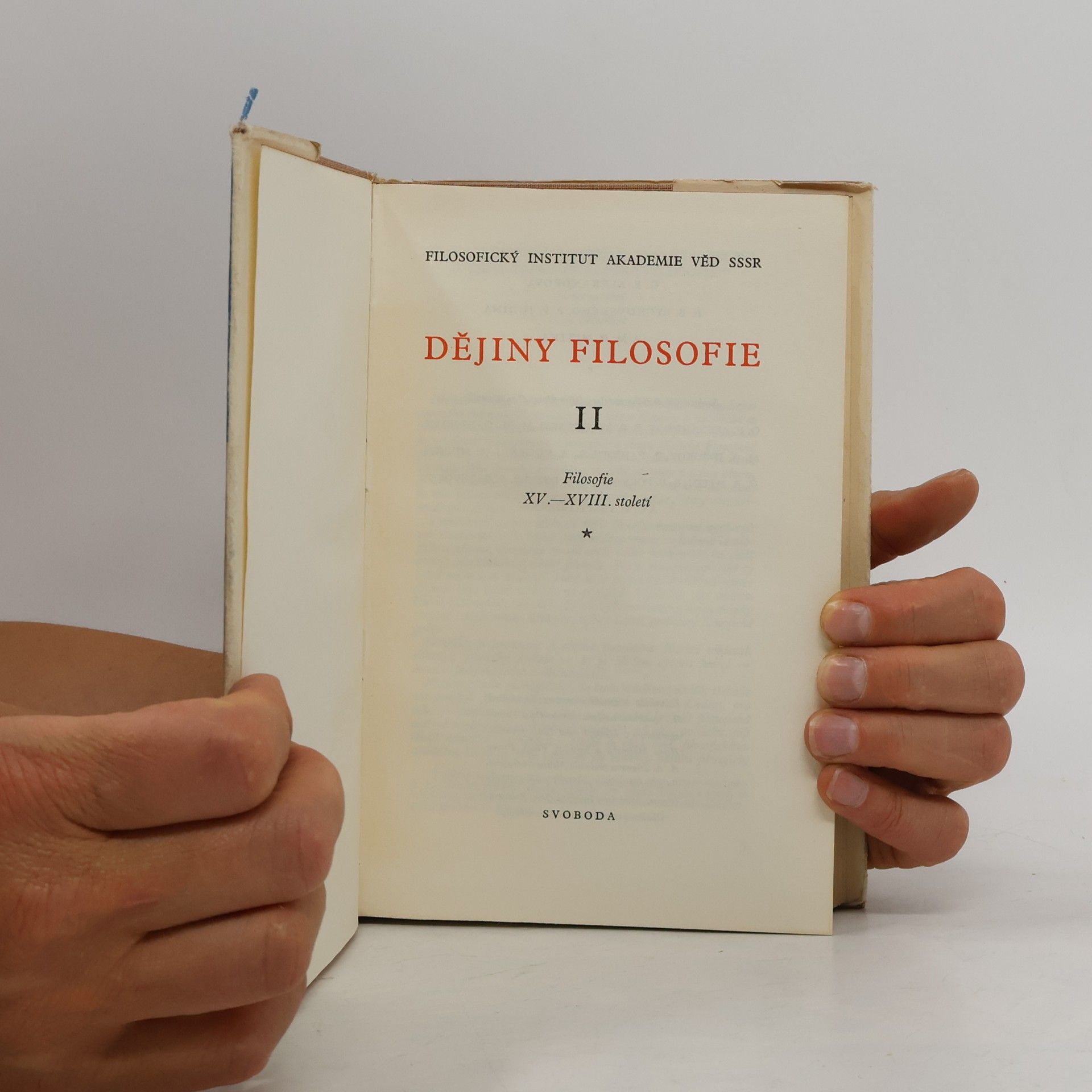Autorenkollektiv Dějiny filosofie II