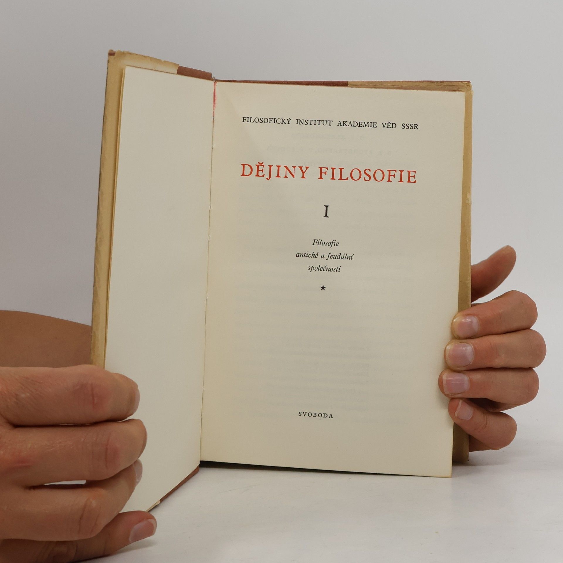 Autorenkollektiv Dějiny filosofie I.