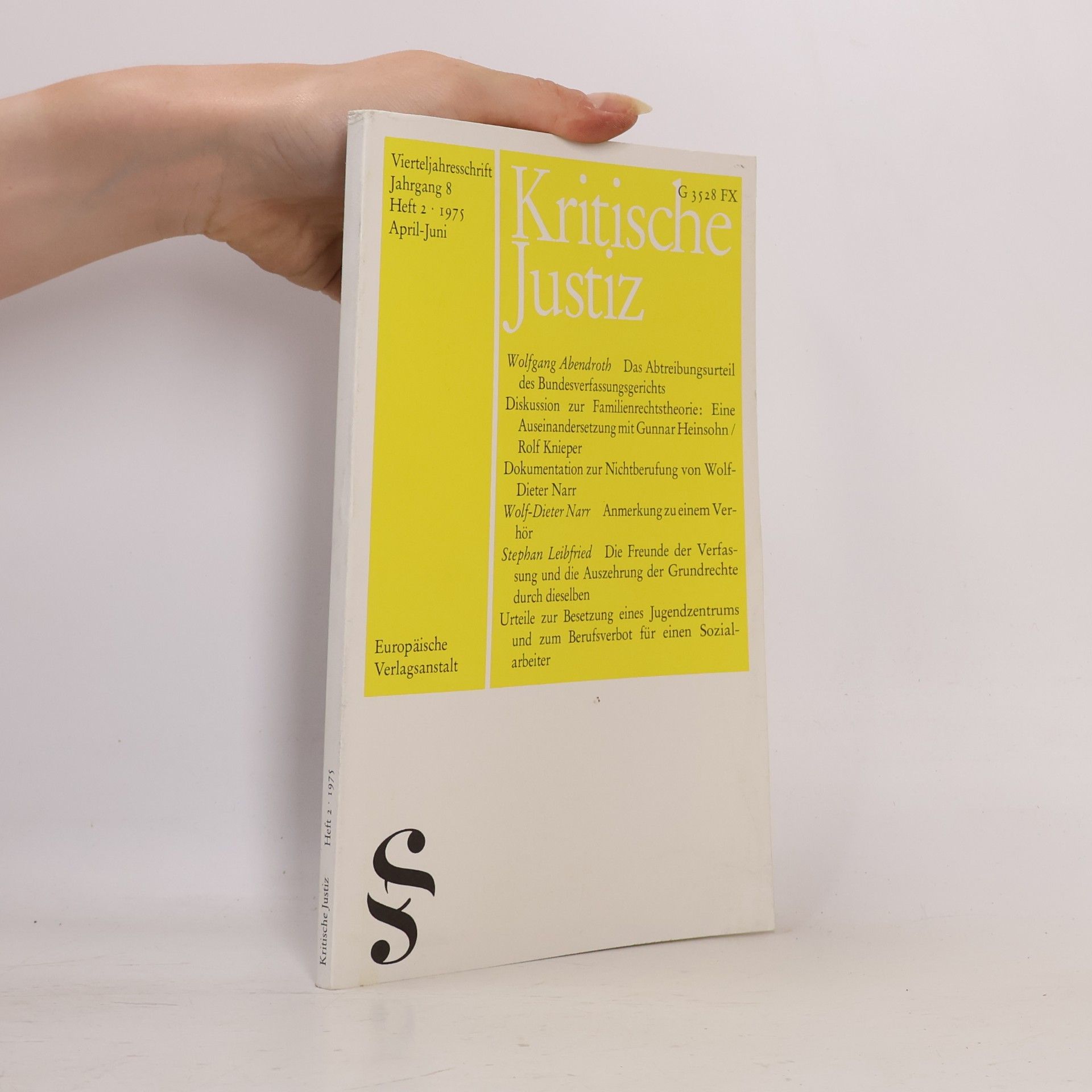 Various authors Kritische Justiz 2/1975