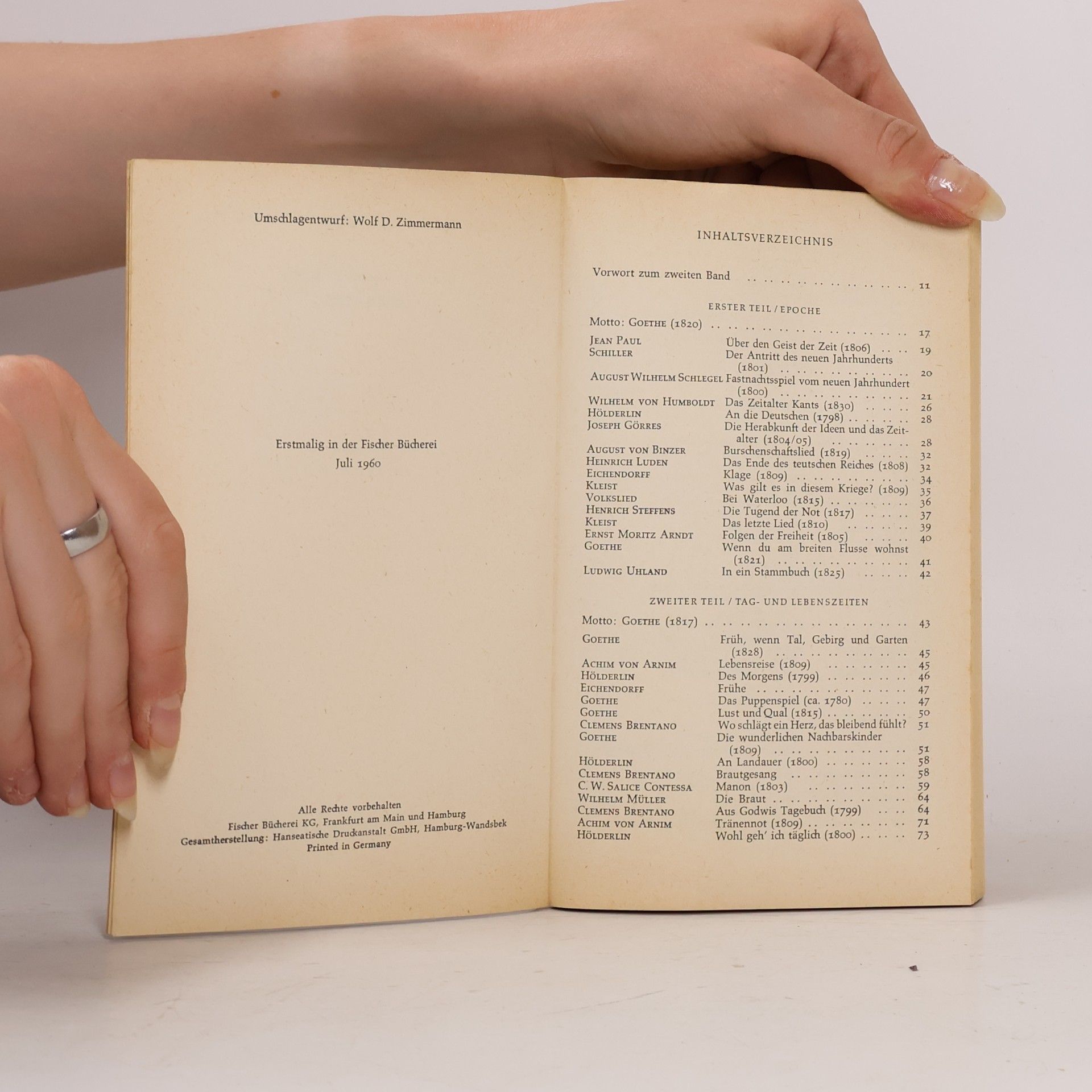 Walther Killy Zeichen der Zeit. Ein Deutsches Lesebuch 2