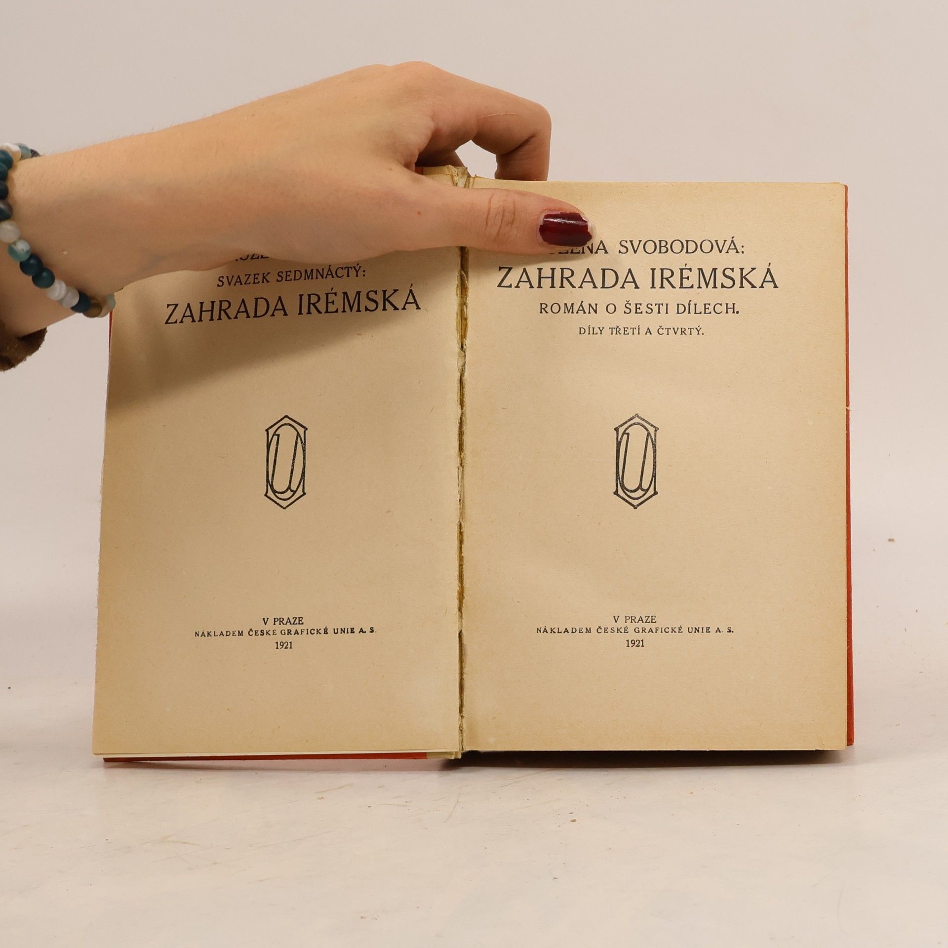 Růžena Svobodová Zahrada Irémská III. a IV. díl