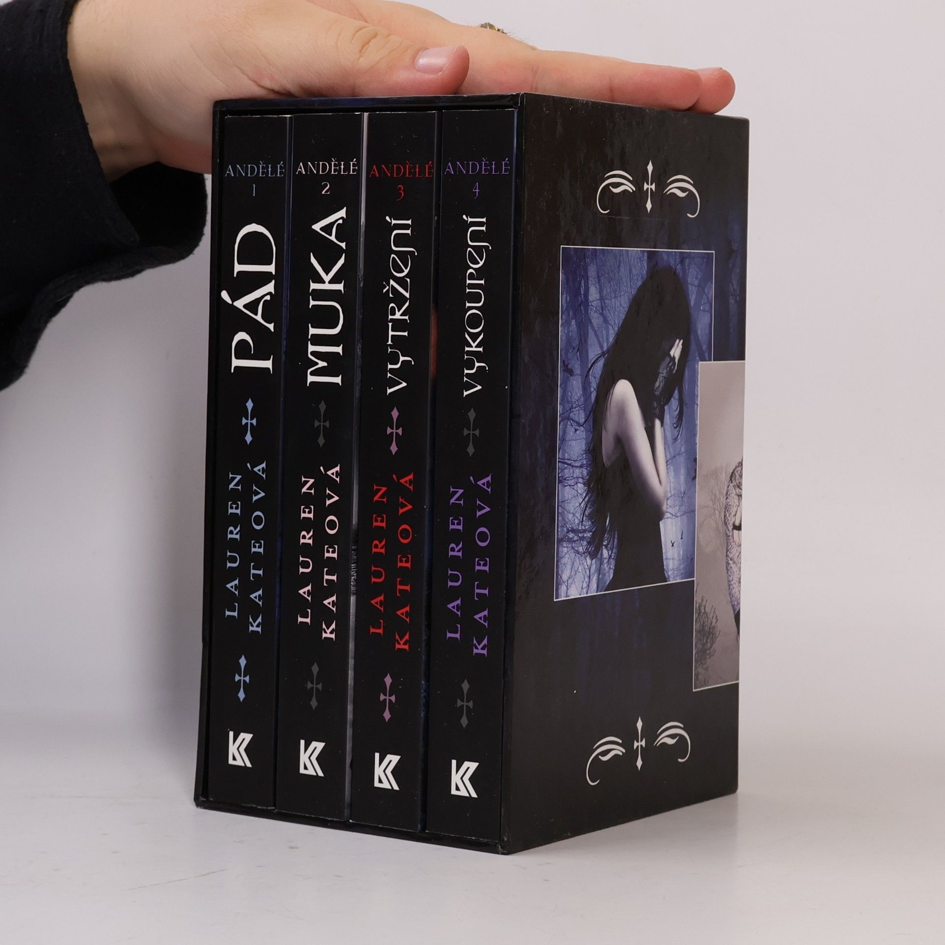 Lauren Kate Andělé 1.-4. díl, 4 svazky v boxu: Pád, Muka, Vytržení, Vykoupení.