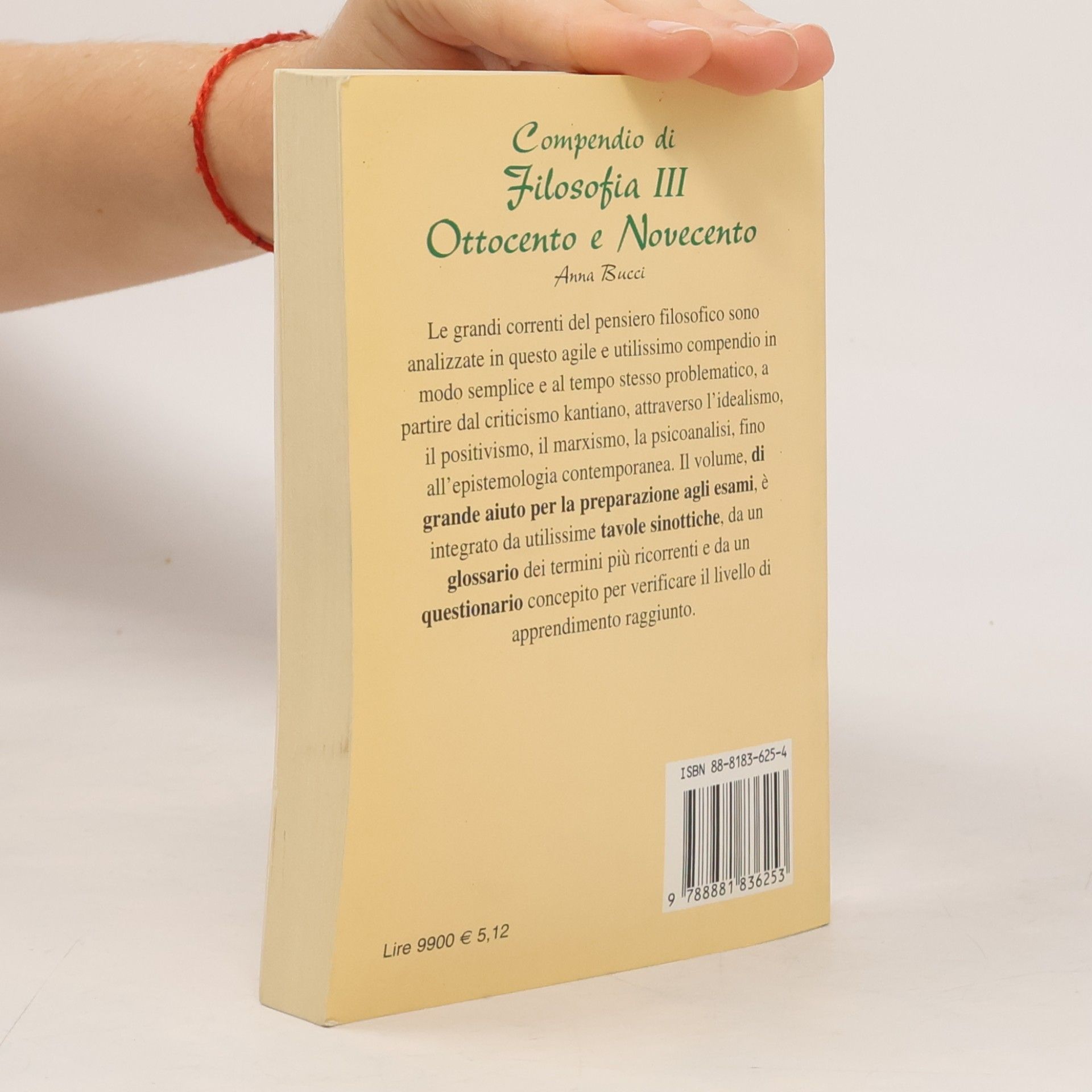 Anna Maria Bucciotti Compendio di Filosofia III Ottocento e Novecento