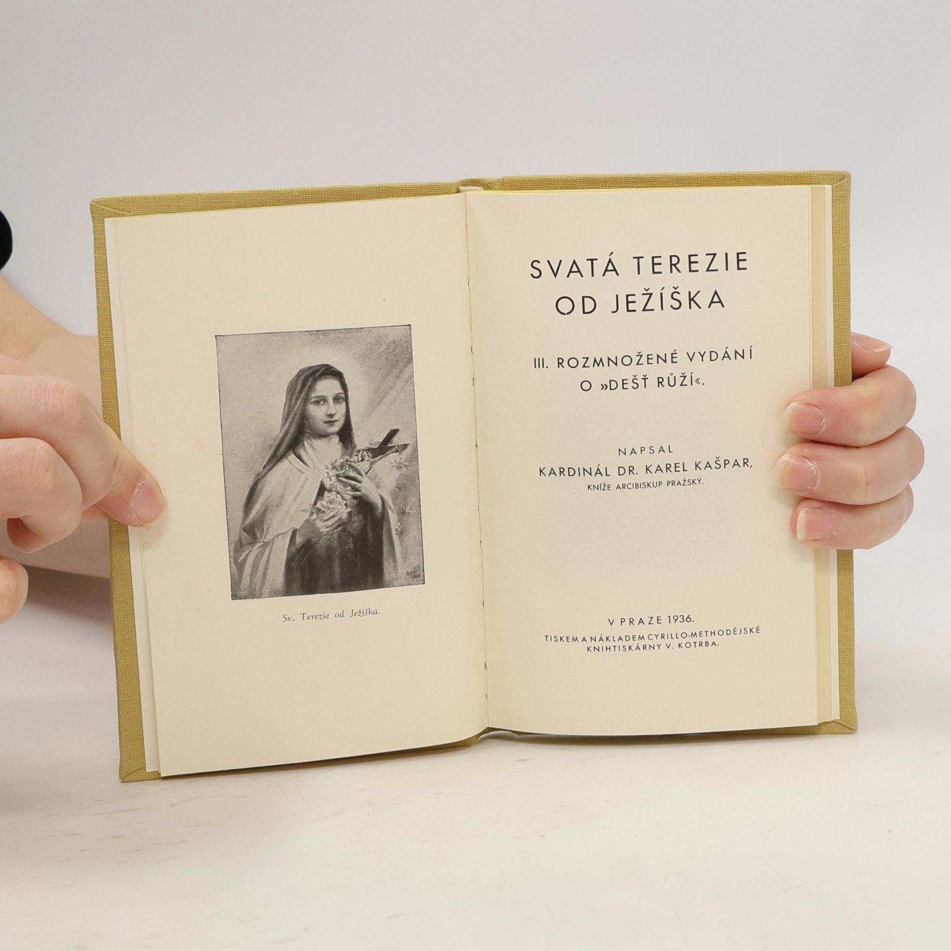 Karel Kašpar Svatá Terezie od Ježíška