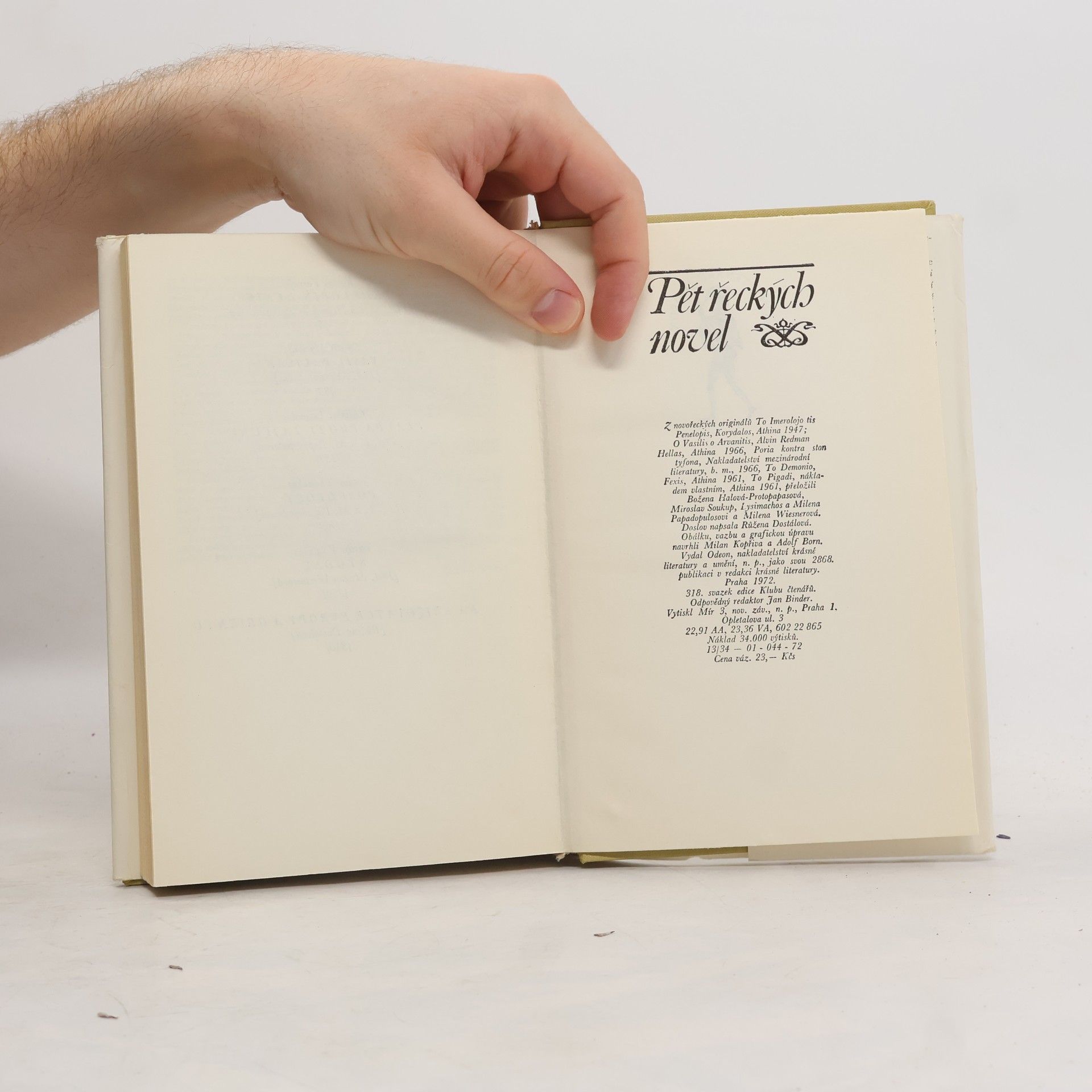 Autorenkollektiv Pět řeckých novel