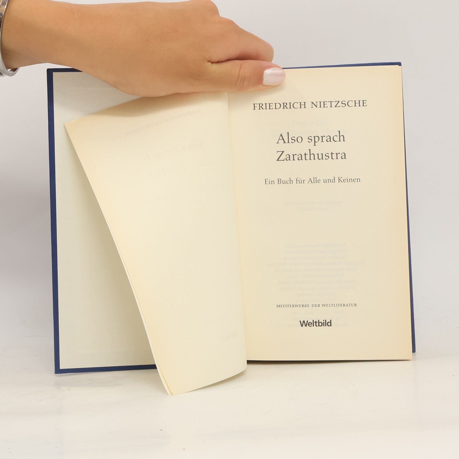 Friedrich Wilhelm Nietzsche Also sprach Zarathustra