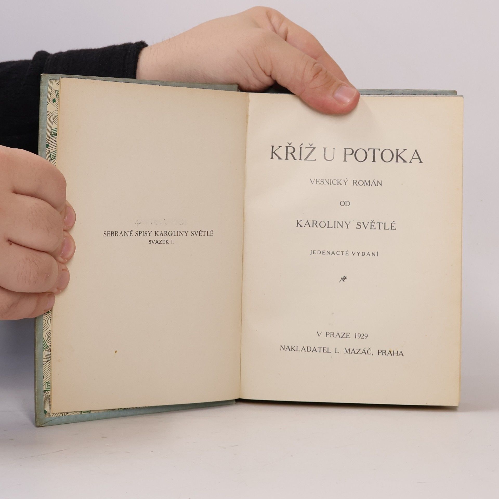 Karolina Světlá Kříž u potoka