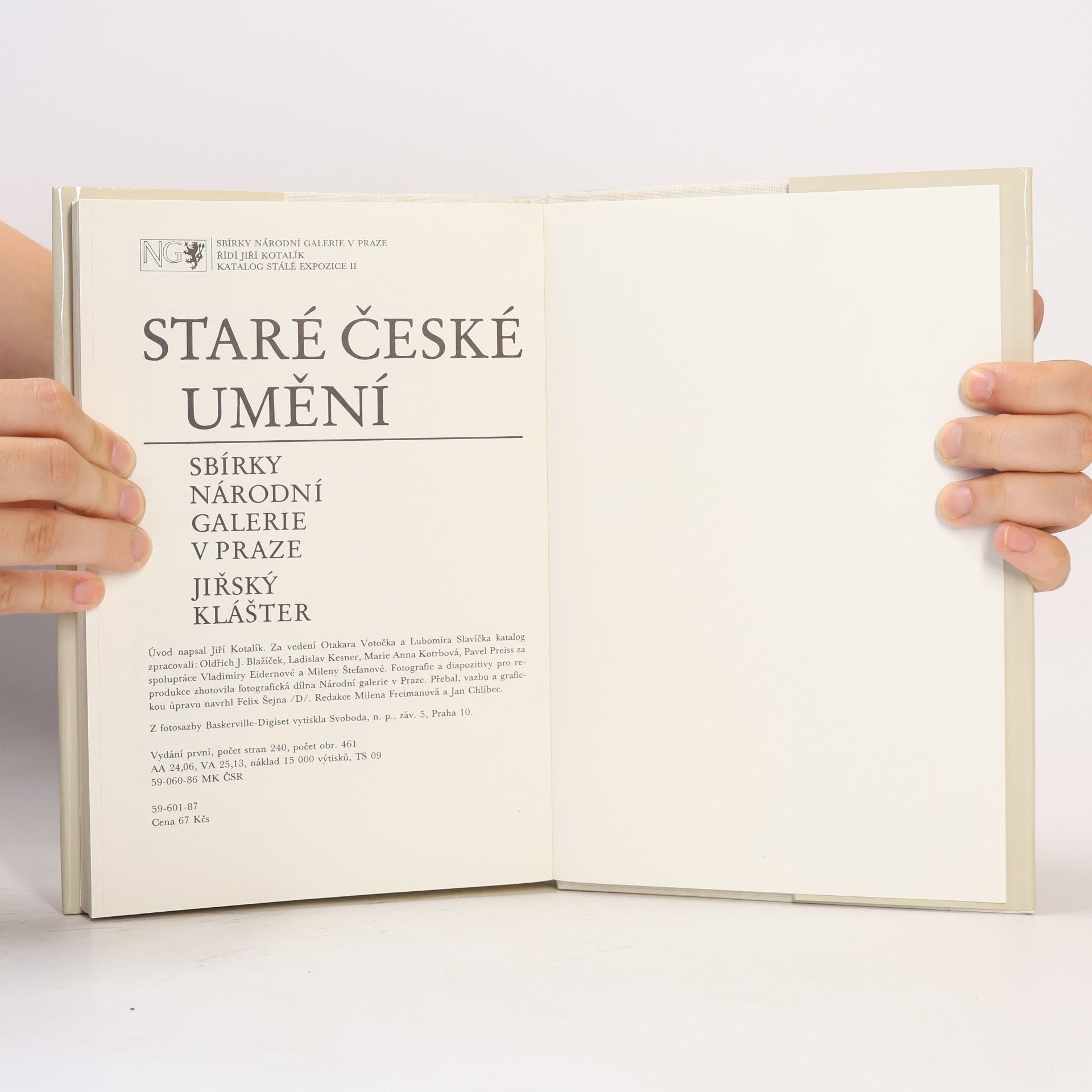Jiří Kotalík Staré české umění. Sbírky Národní galerie v Praze. Jiřský klášter