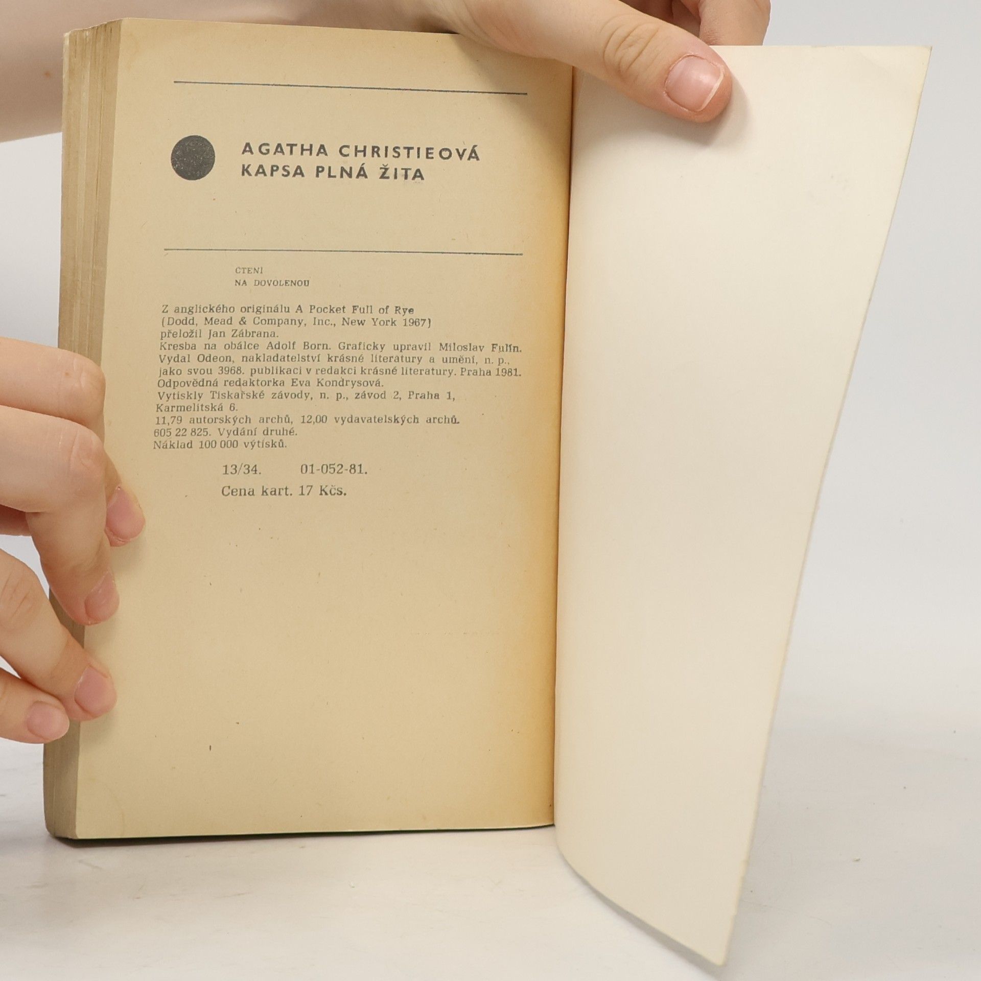 Agatha Christie Kapsa plná žita