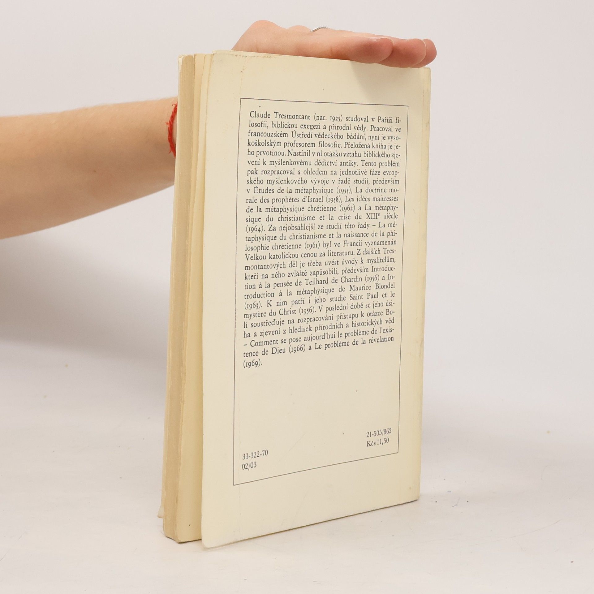 Claude Tresmontant Bible a antická tradice