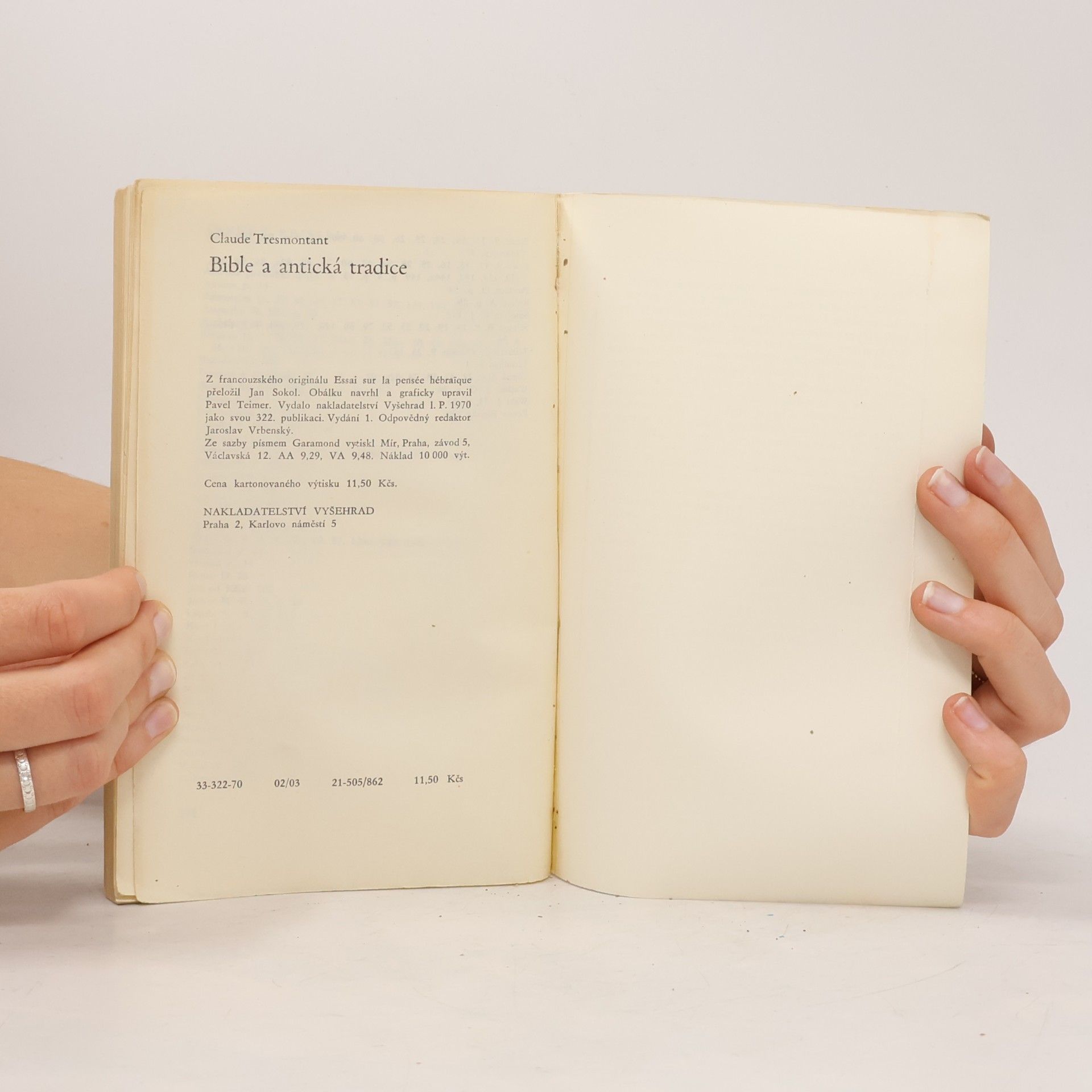 Claude Tresmontant Bible a antická tradice