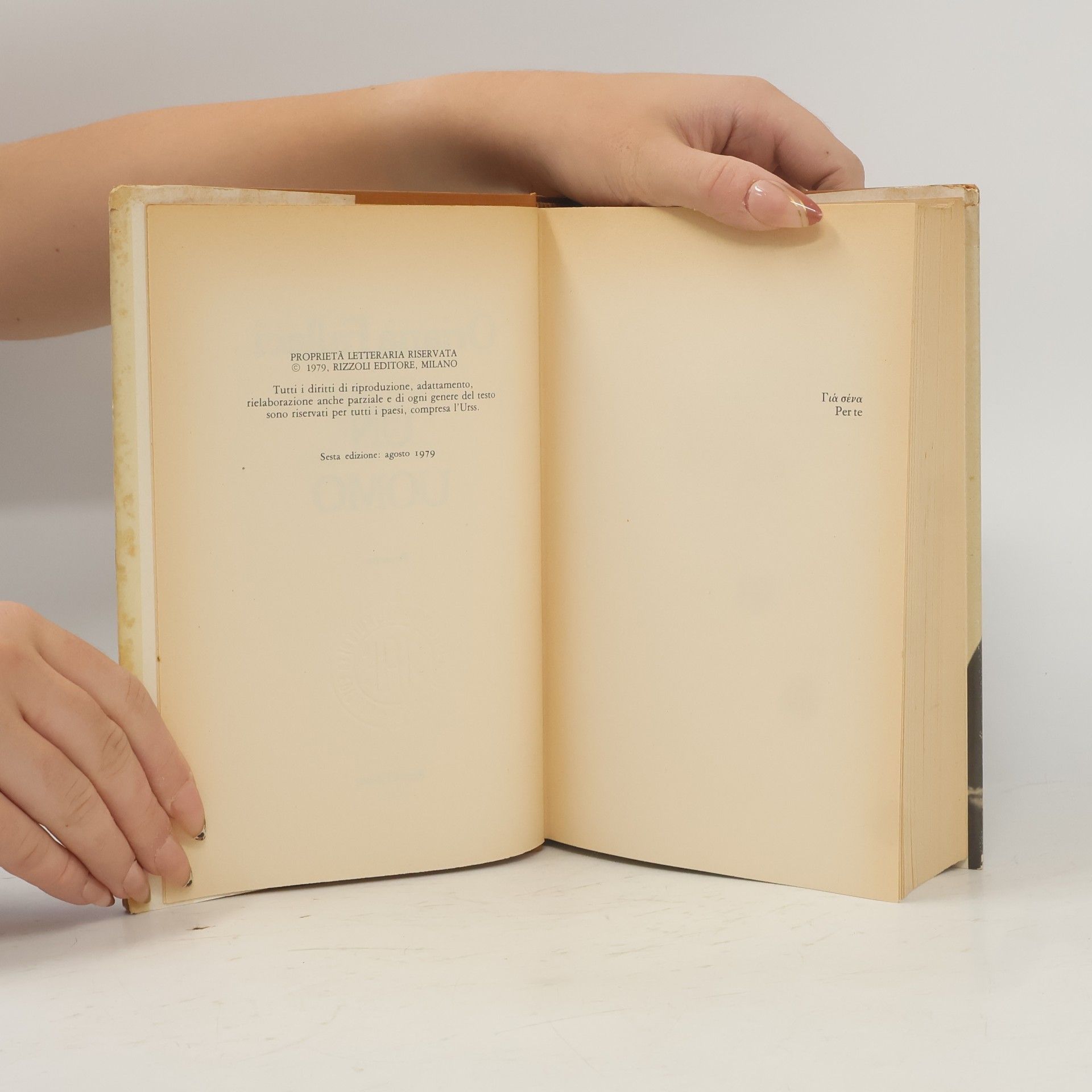 Oriana Fallaci Un Hombre