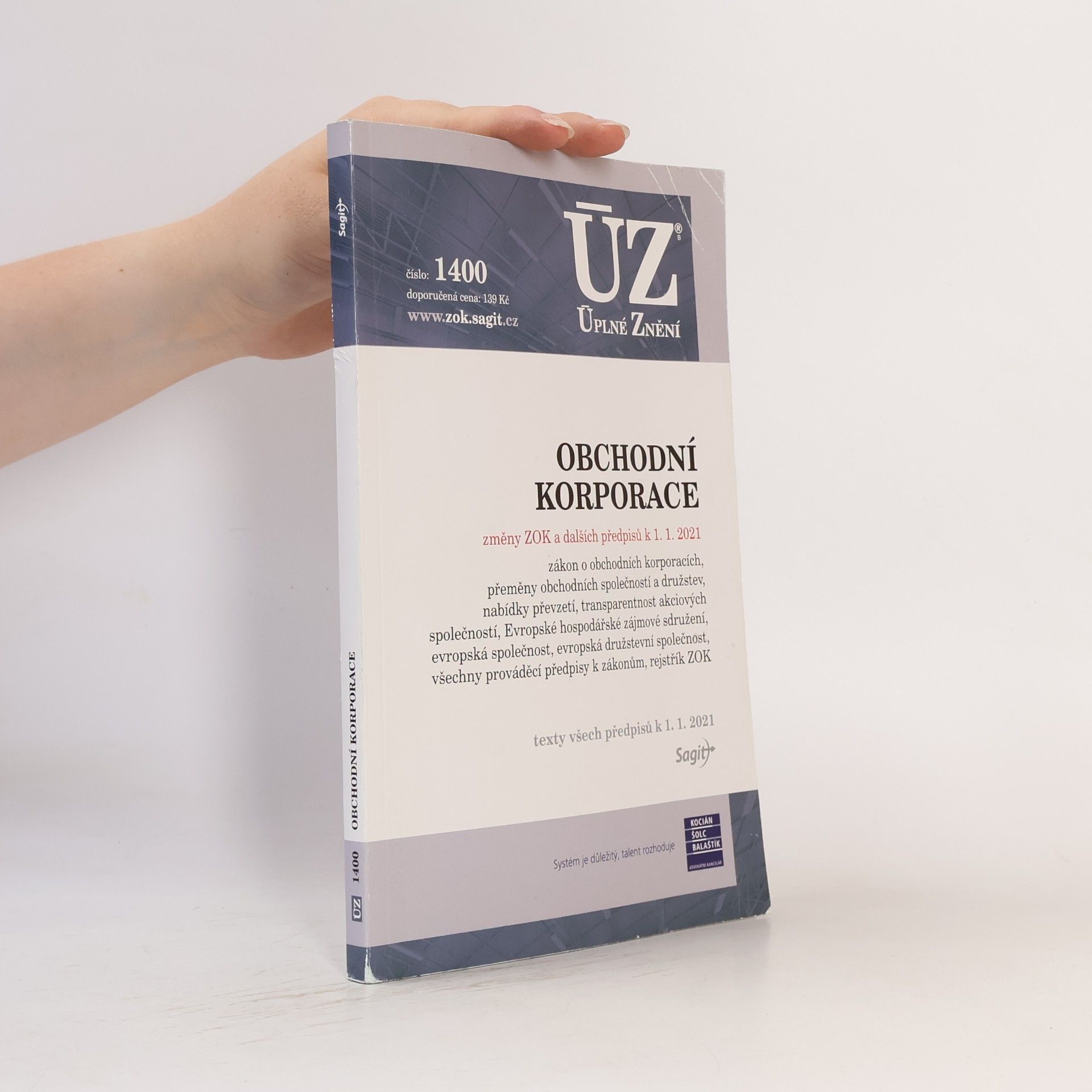 Collectif d'auteurs ÚZ č. 1400 : Obchodní korporace