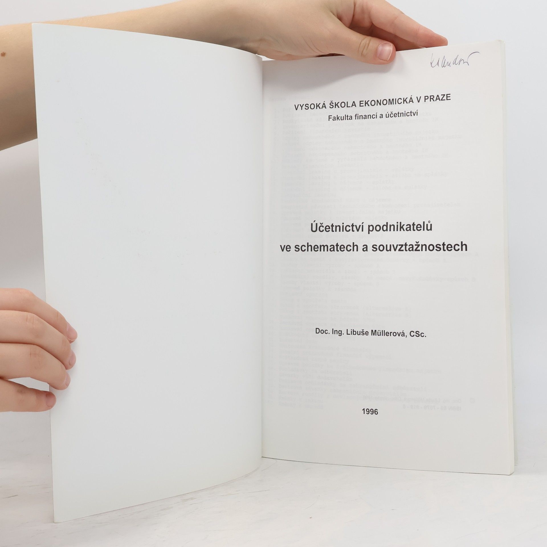 Libuše Müllerová Účetnictví podnikatelů ve schematech a souvztažnostech