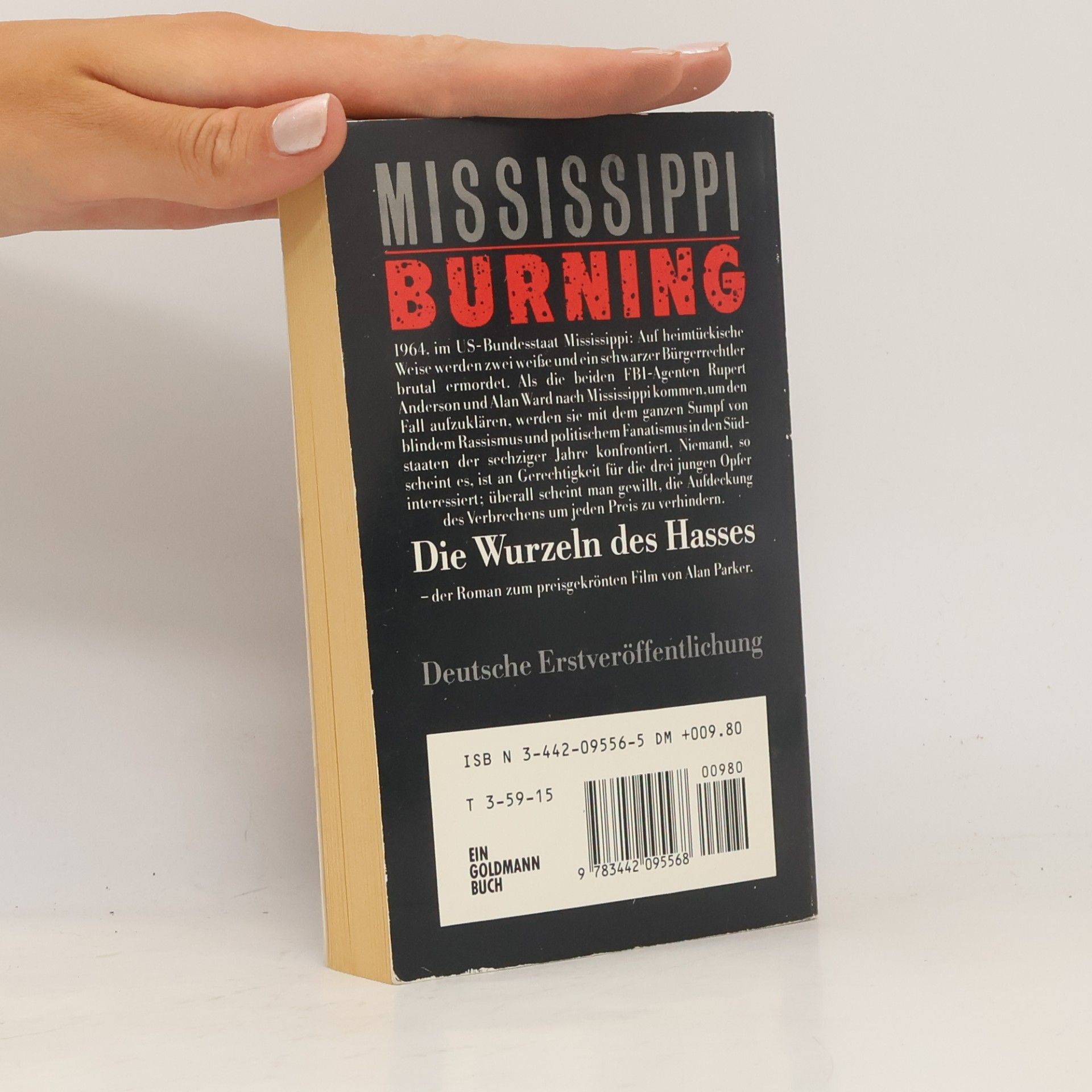 Alan Parker Mississippi Burning. Die Wurzeln des Hasses. Roman.