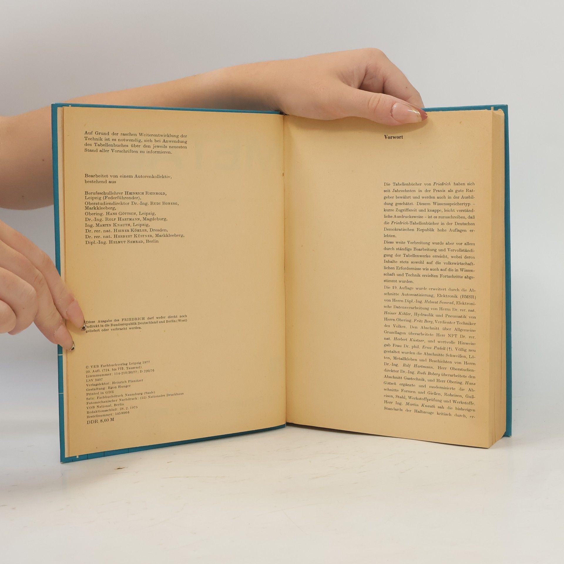 Kolektiv autorů Friedrich-Tabellenbücher Metall