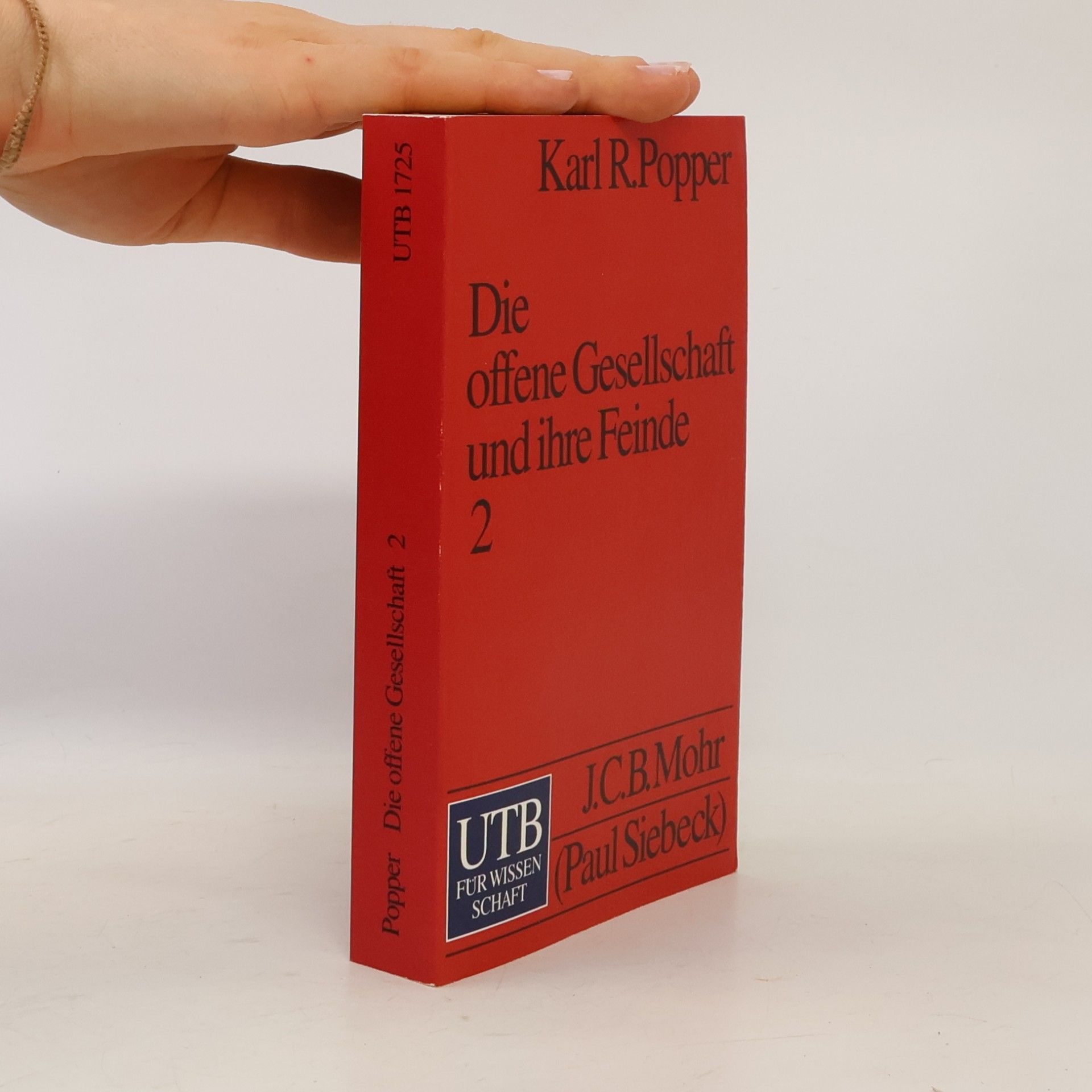 Karl Popper Die offene Gesellschaft und ihre Feinde 2