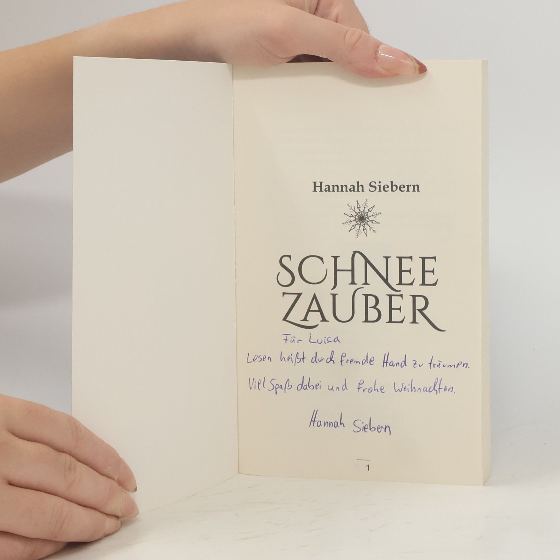 Hannah Siebern Schnee Zauber