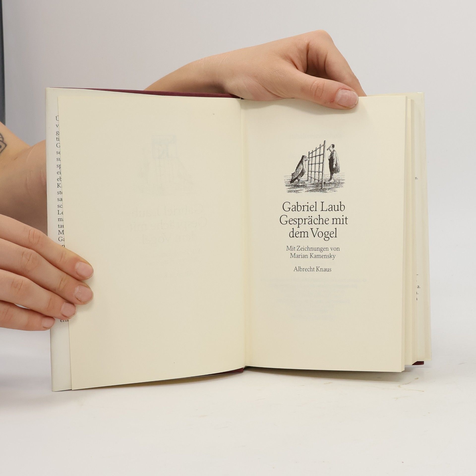 Gabriel Laub Gespräche mit dem Vogel
