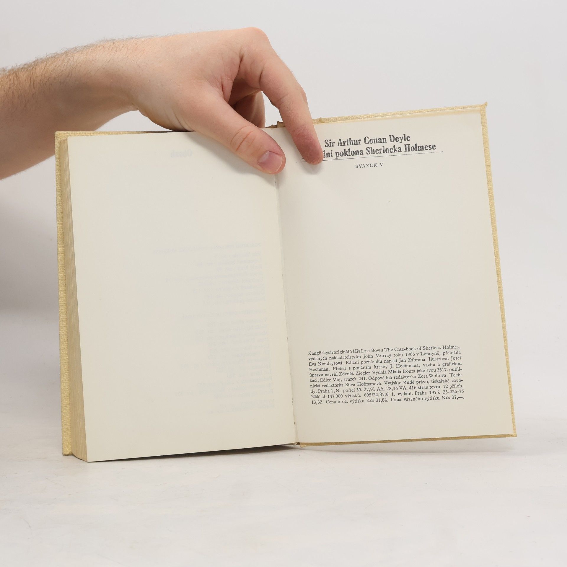 Arthur Conan Doyle Poslední poklona Sherlocka Holmese