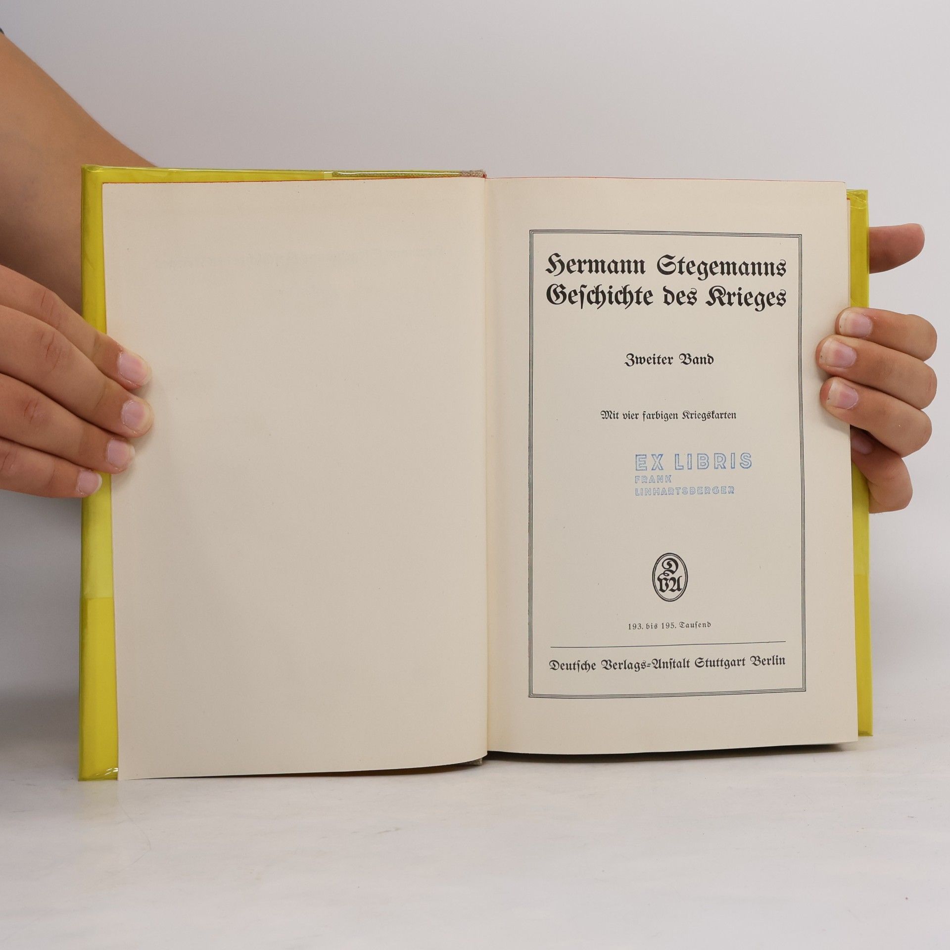 Hermann Stegemann Geschichte des Krieges