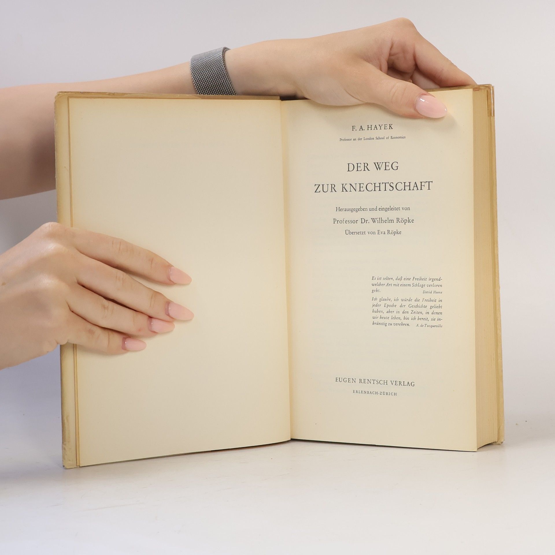 Friedrich Hayek Der Weg zur Knechtschaft