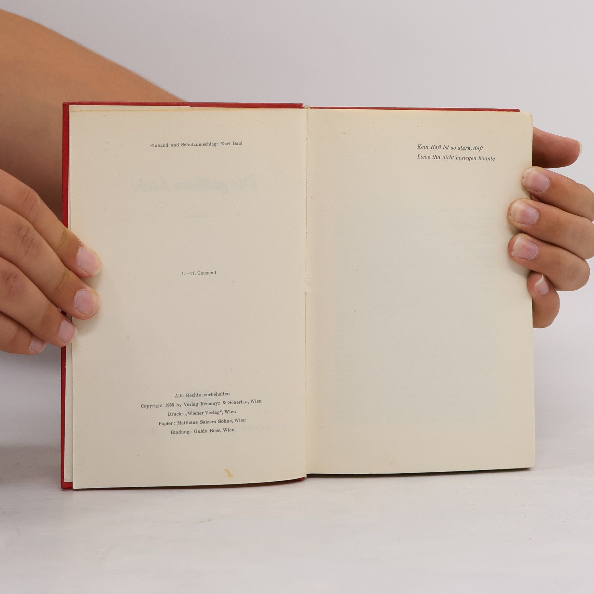 Edwin Felsinger Die größere Liebe
