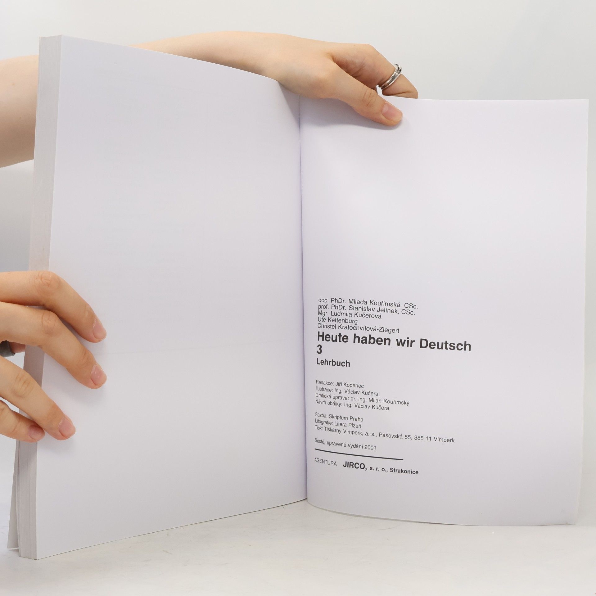 Milada Kouřimská Heute haben wir Deutsch. 3, Handbuch für den Lehrer