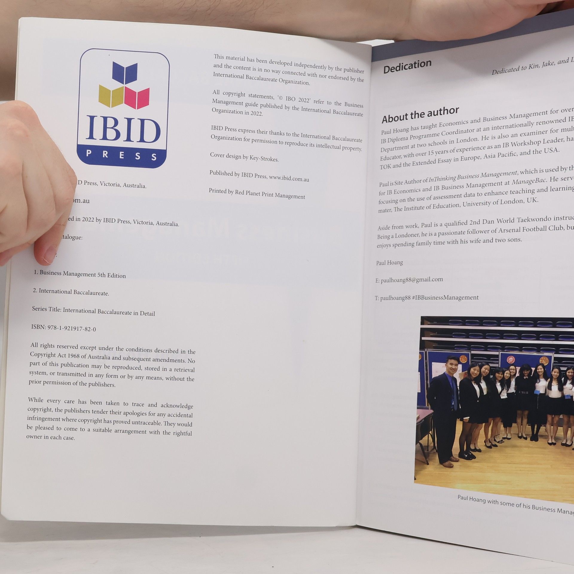 Paul Hoang Business Management 5th Edition
