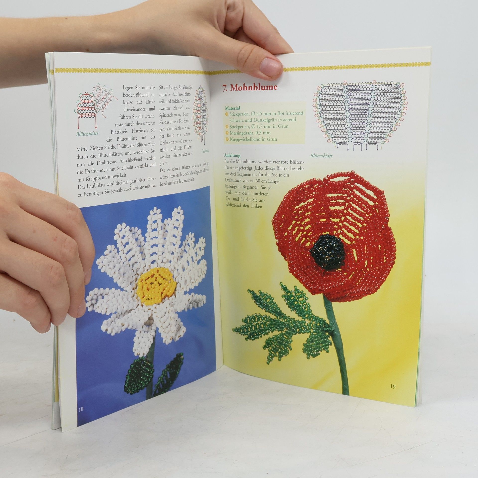 Anne Sebald Perlen - dekorative Blumen