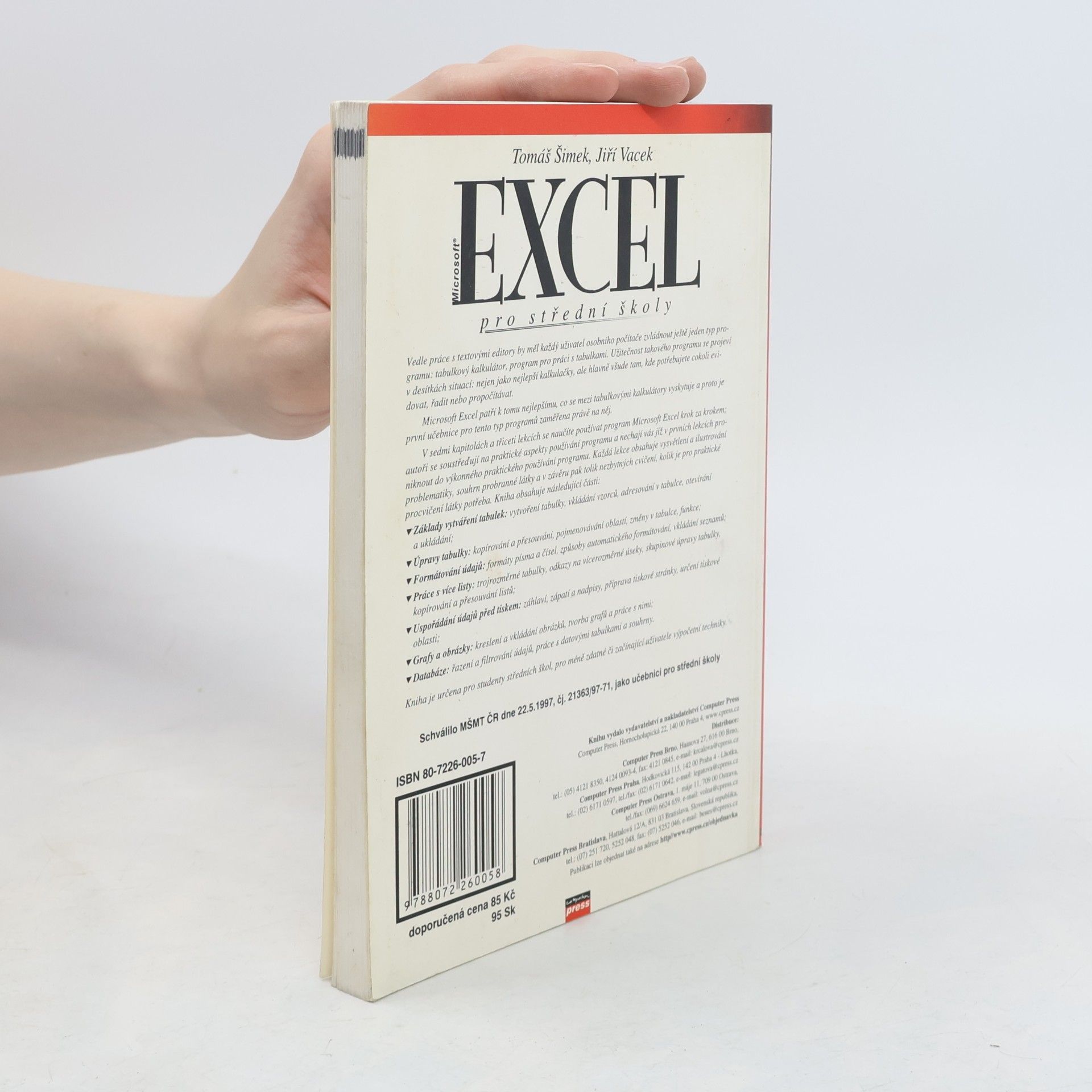 Tomáš Šimek Excel pro střední školy