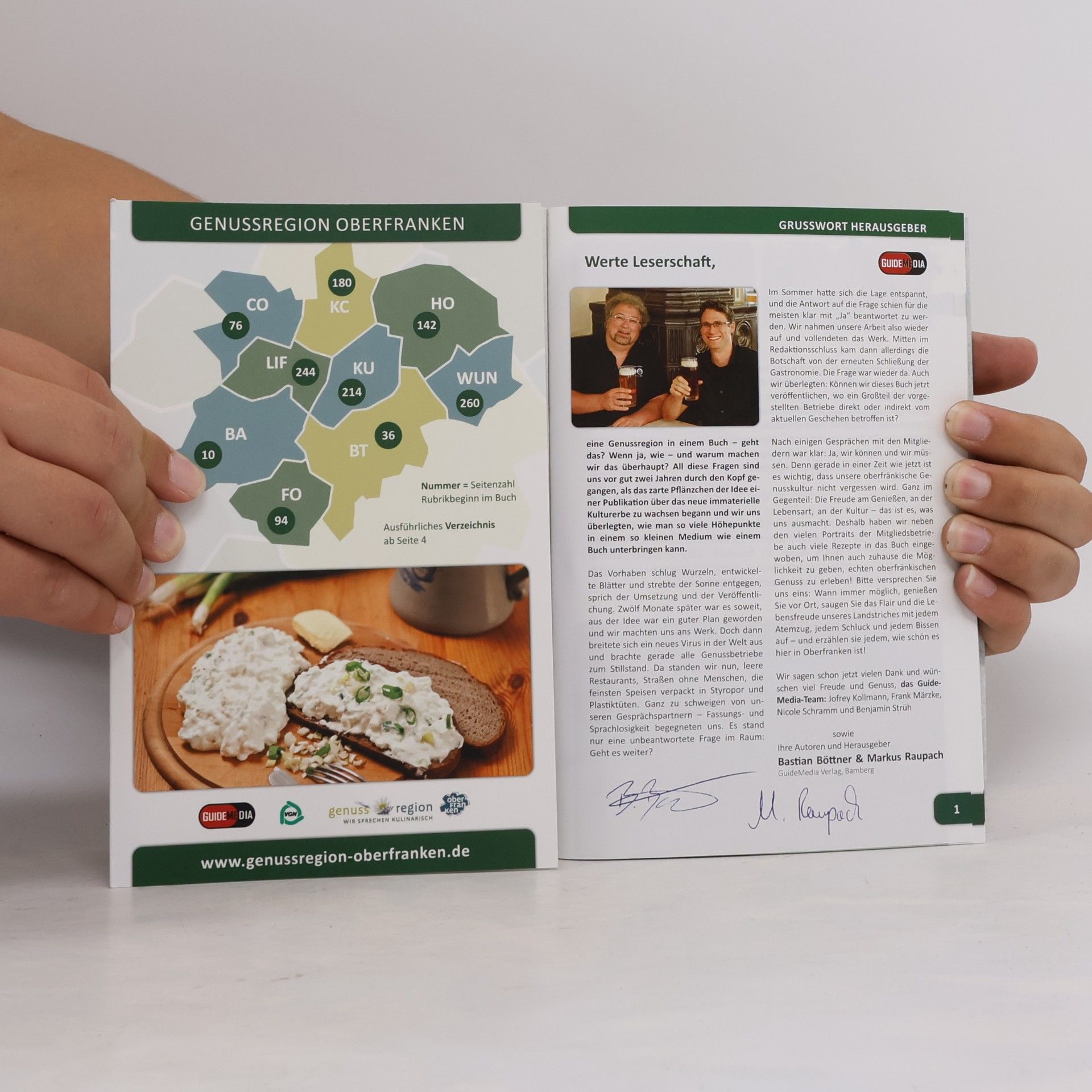 Bastian Böttner Oberfranken genießen. Alle Anbieter, Rezepte und Touren aus der Genussregion