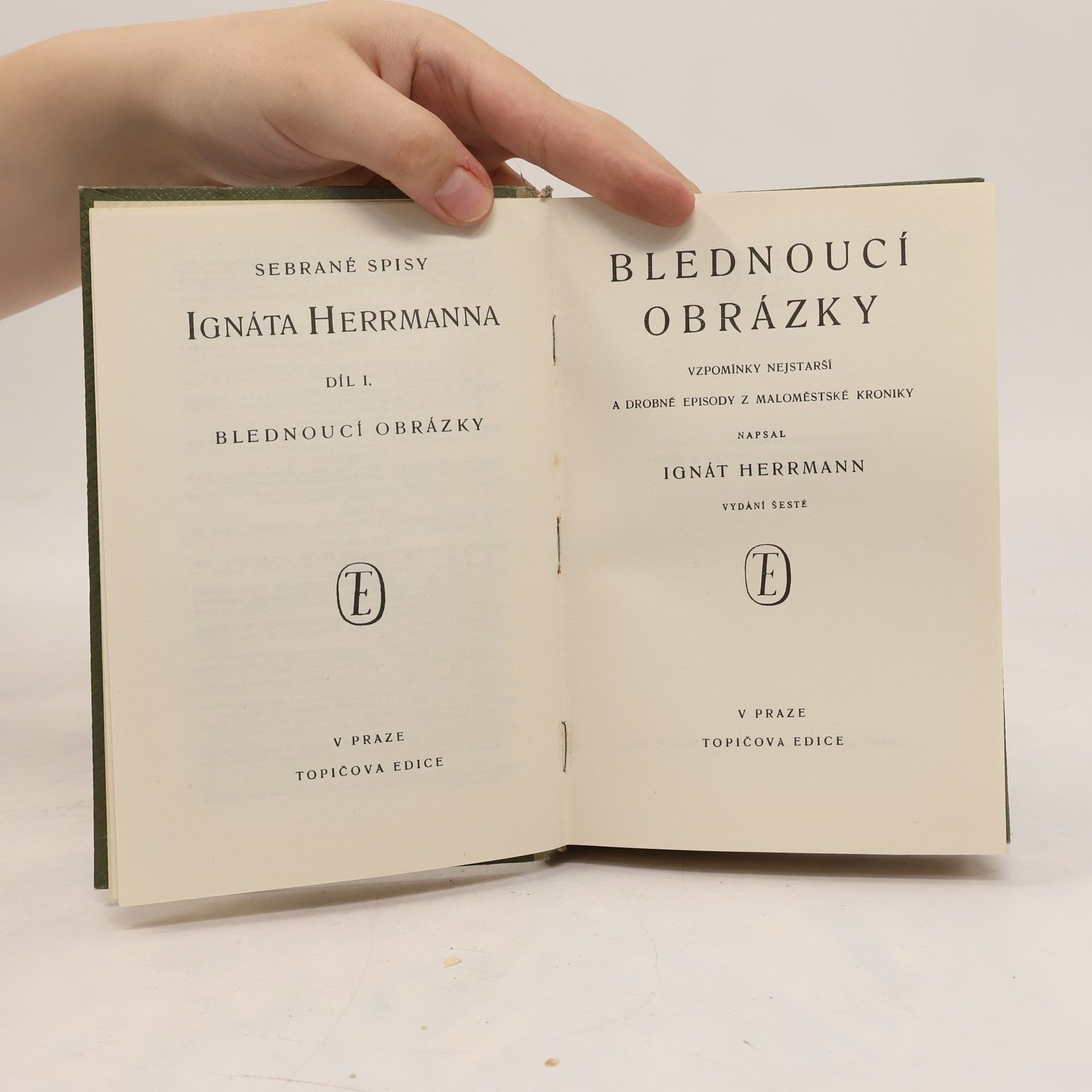 Ignát Herrmann Blednoucí obrázky I