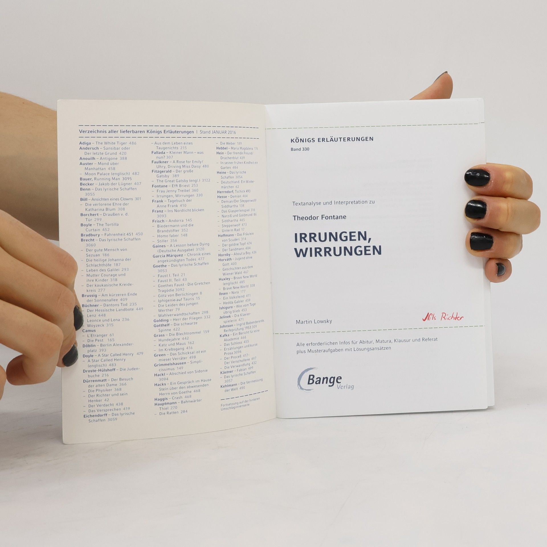 Theodor Fontane Königs Erläuterungen Textanalyse und Interpretation zu Theodor Fontane, Irrungen, Wirrungen