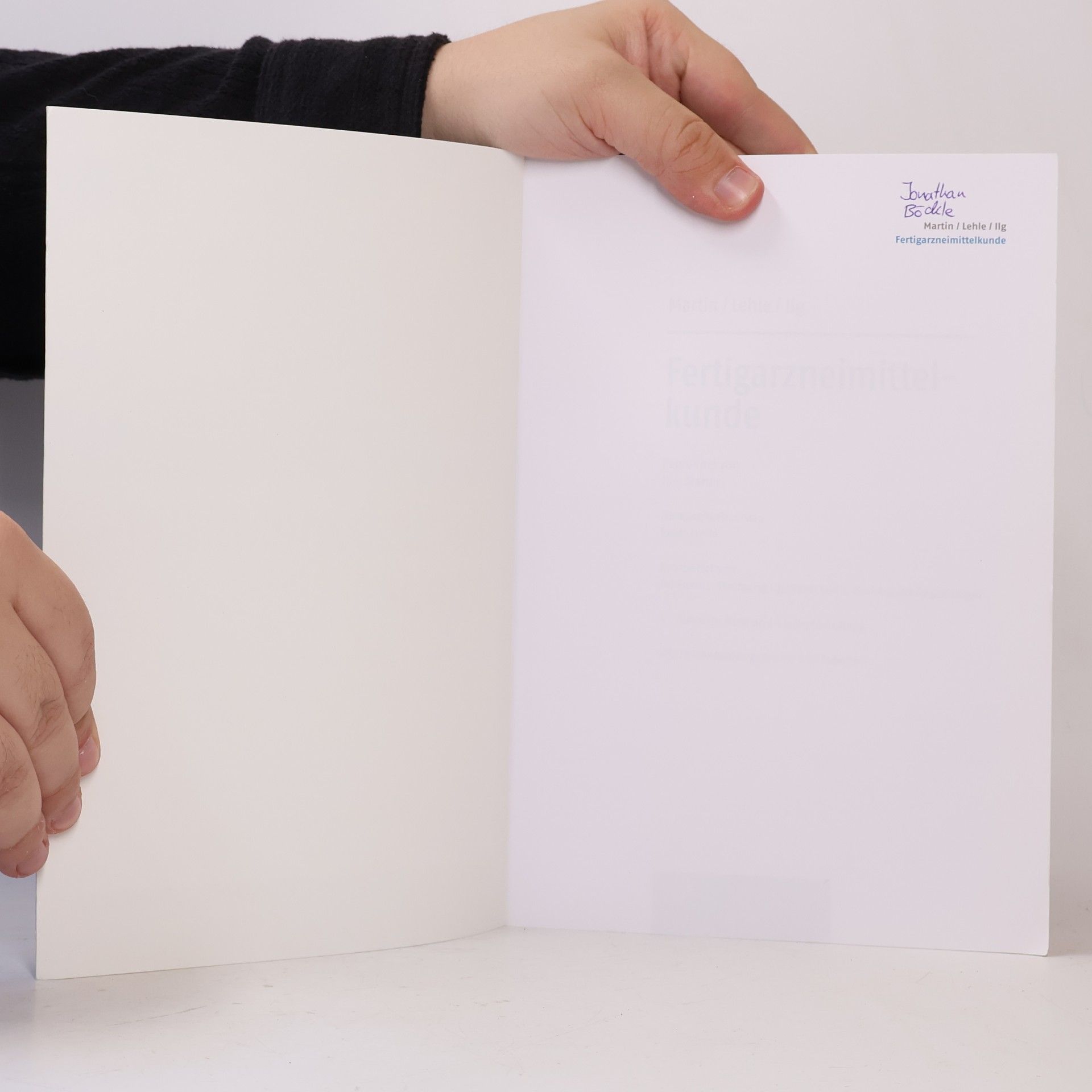 Jörg-Martin Hohberg Fertigarzneimittelkunde
