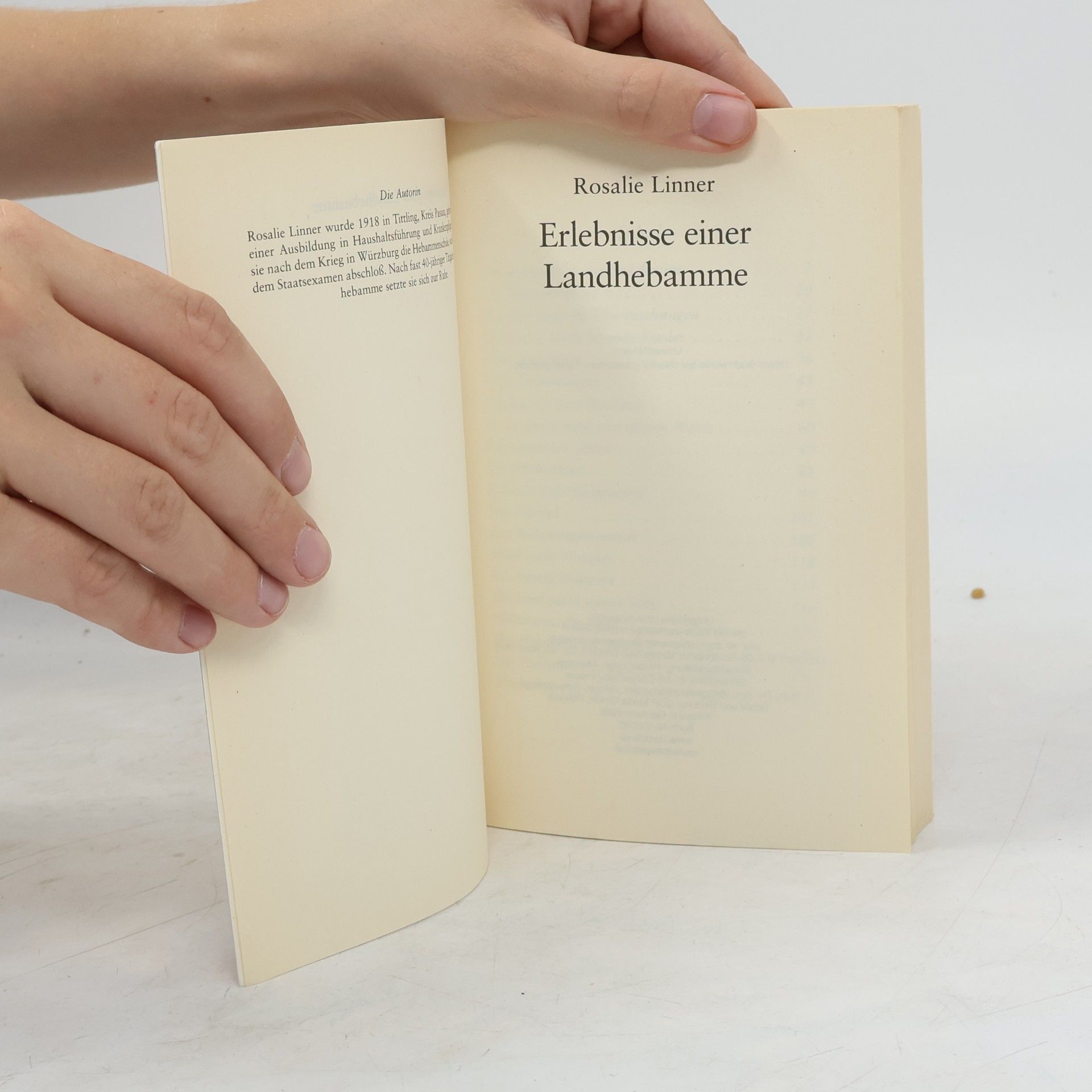Rosalie Linner Erlebnisse einer Landhebamme