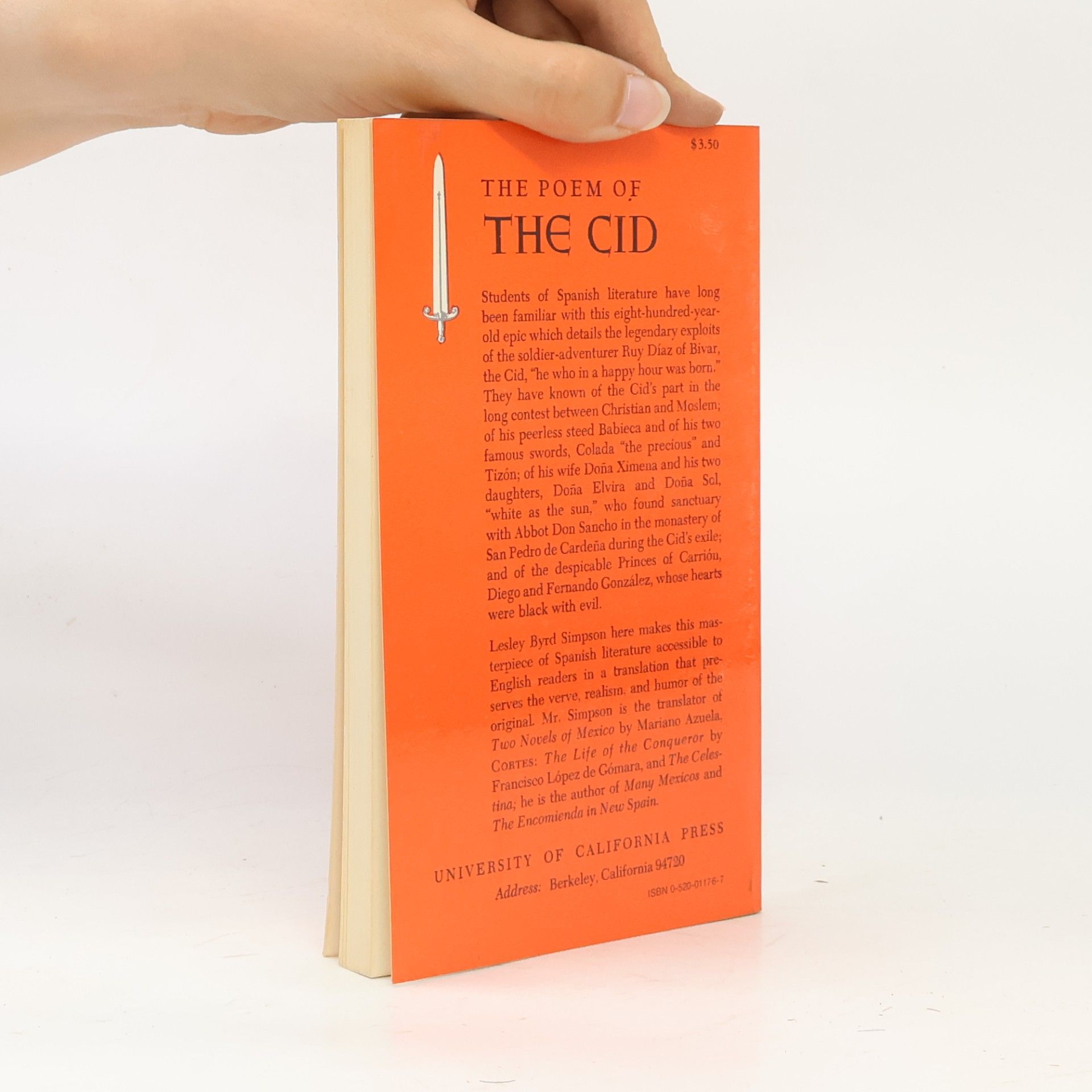 Lesley Byrd Simpson Cal - 10: The Poem of the Cid