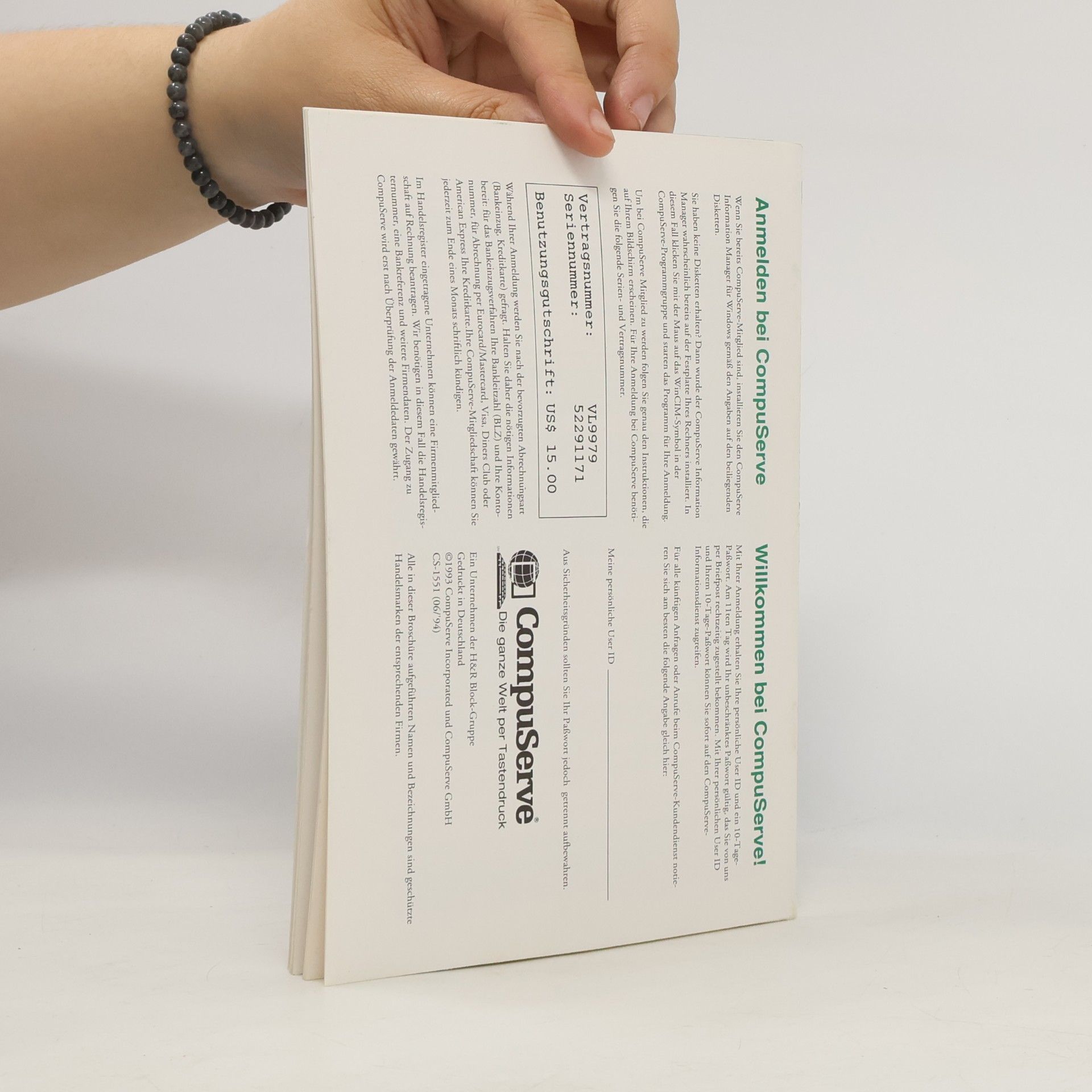kolektiv CompuServe. Bedienungsanleitung für Windows