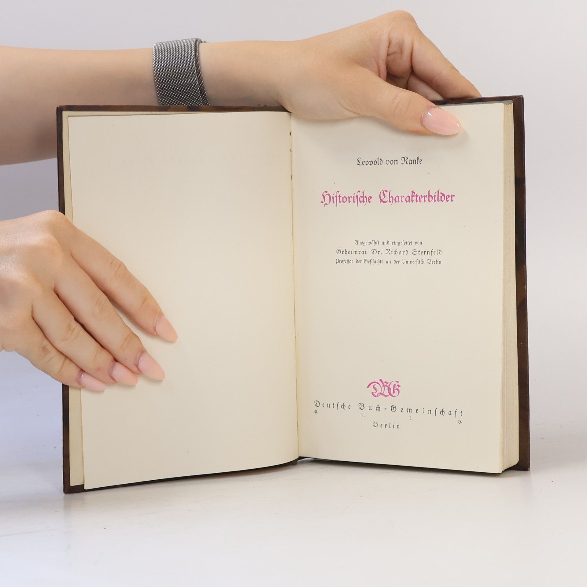 L.v. Ranke Historische charakter bilder
