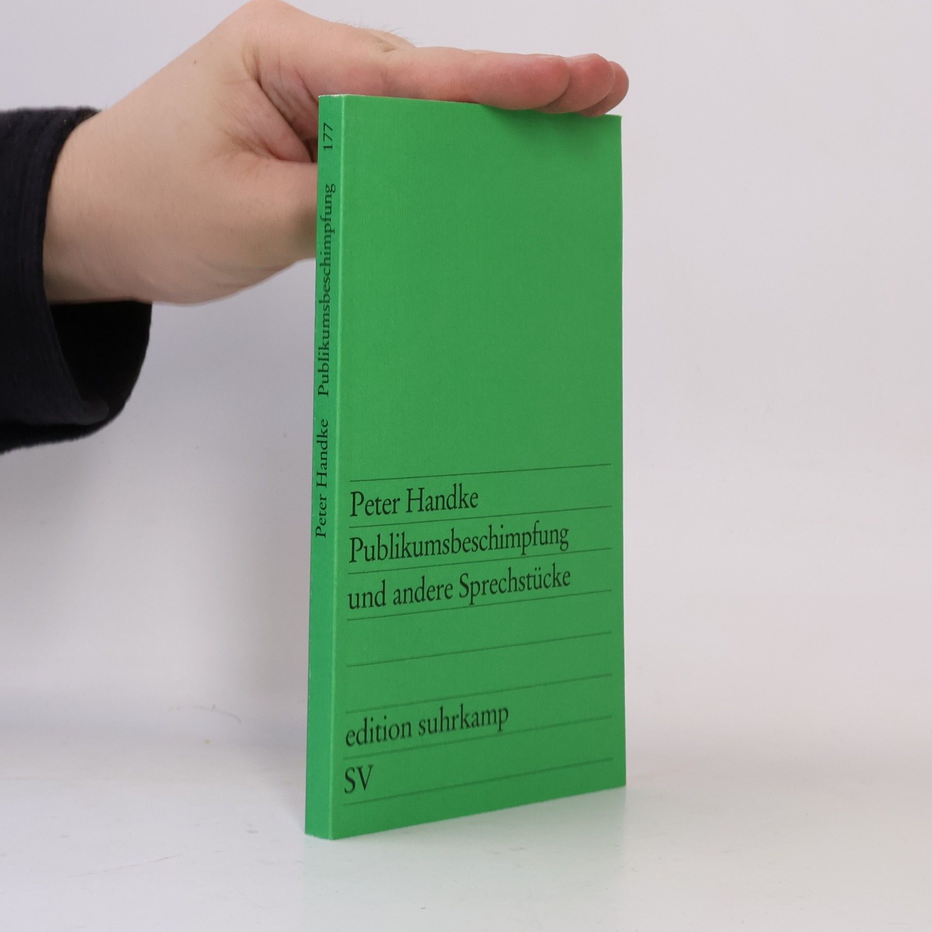 Peter Handke Publikumsbeschimpfung und andere Sprechstücke
