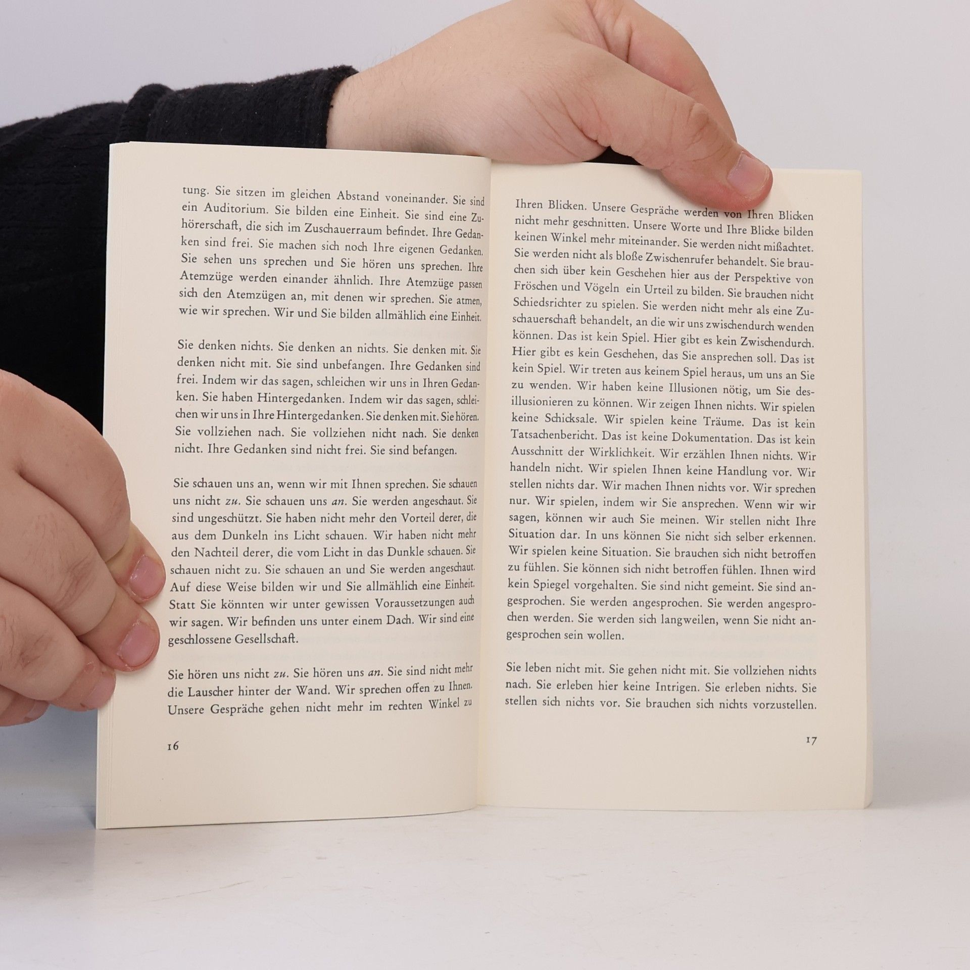 Peter Handke Publikumsbeschimpfung und andere Sprechstücke