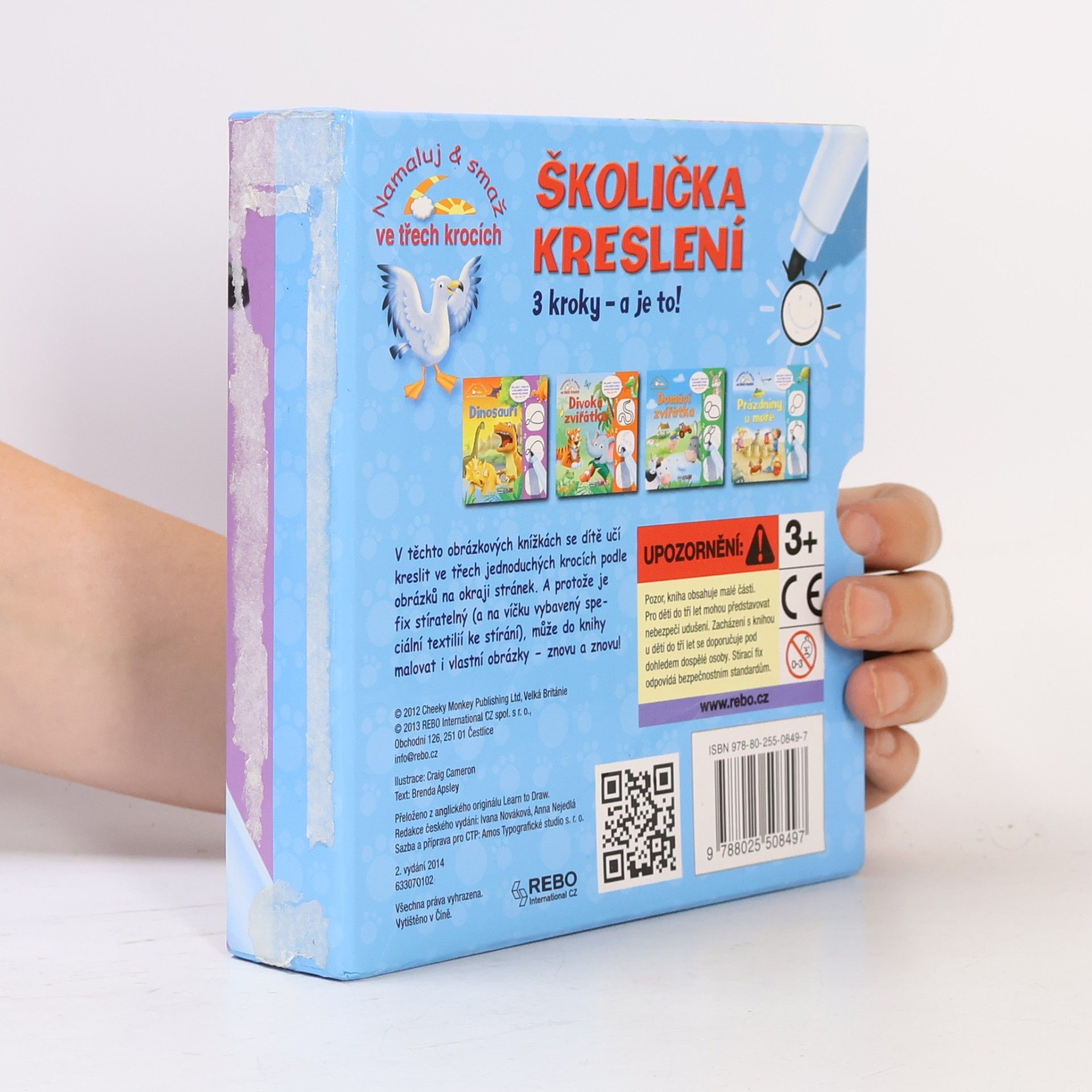 Autorenkollektiv Školička kreslení: 3 kroky - a je to! (4 svazky, box)