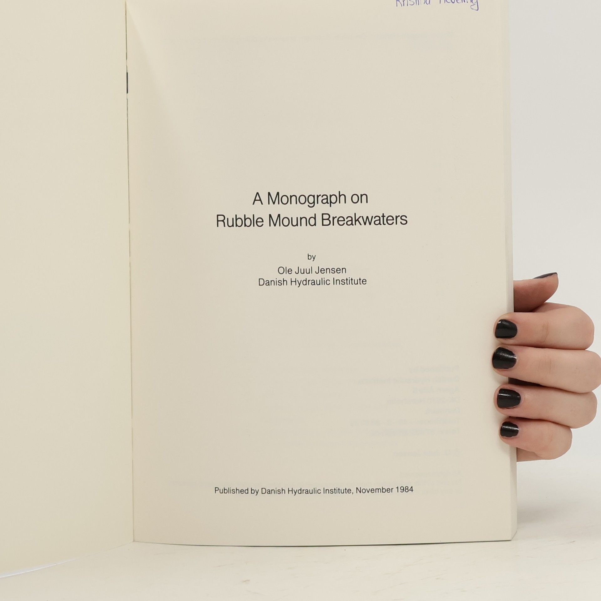 AA.VV. A Monograph on Rubble Mound Breakwaters
