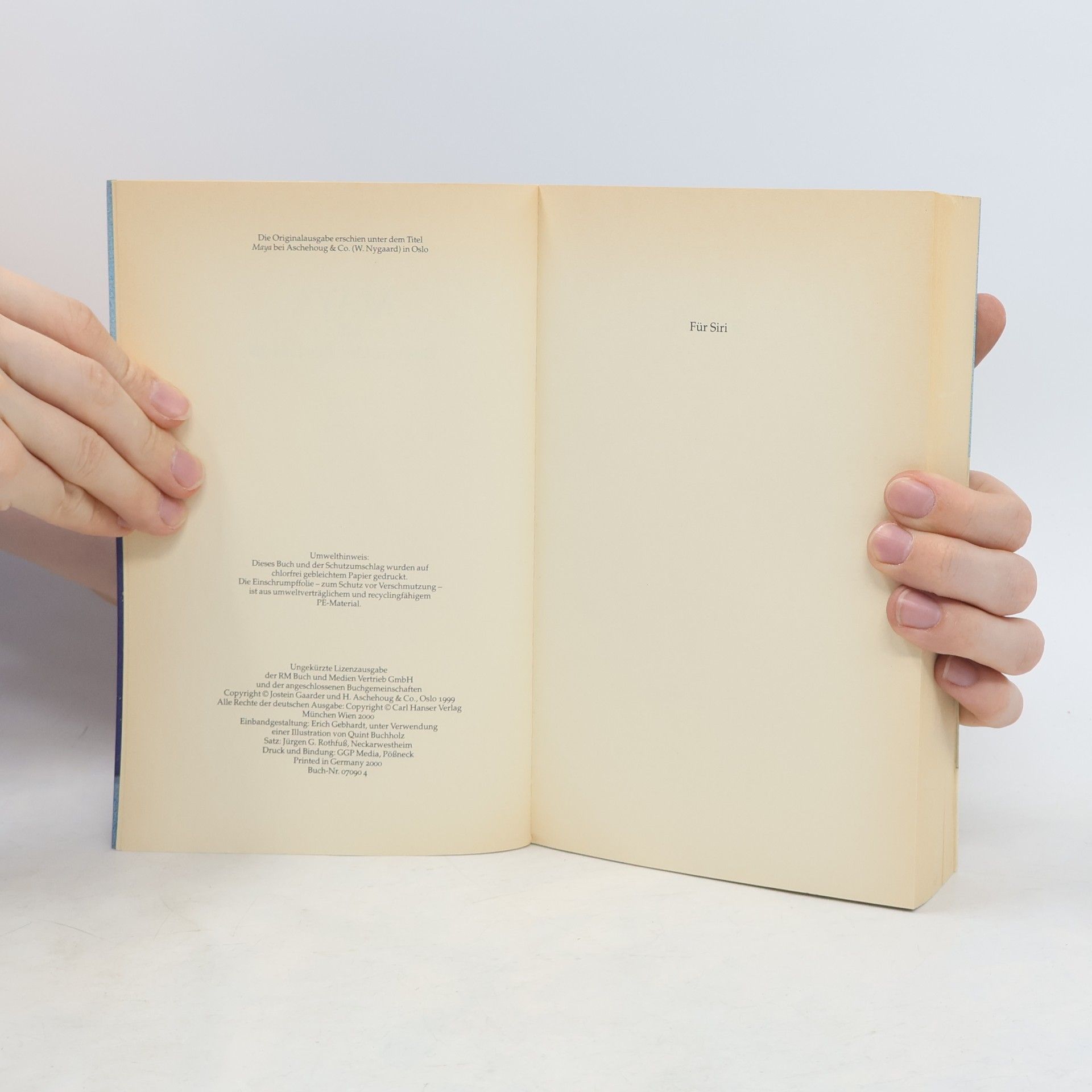 Jostein Gaarder Maya oder das Wunder des Lebens