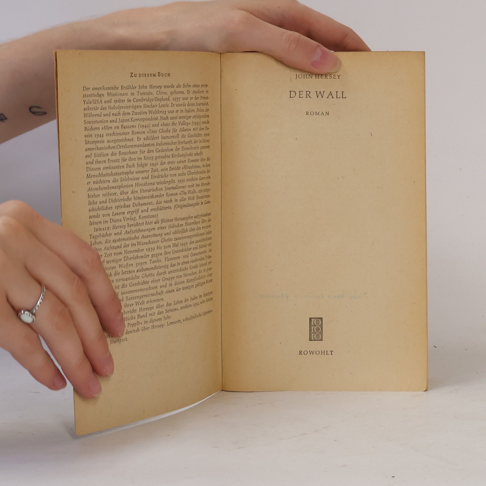 John Hersey Der Wall